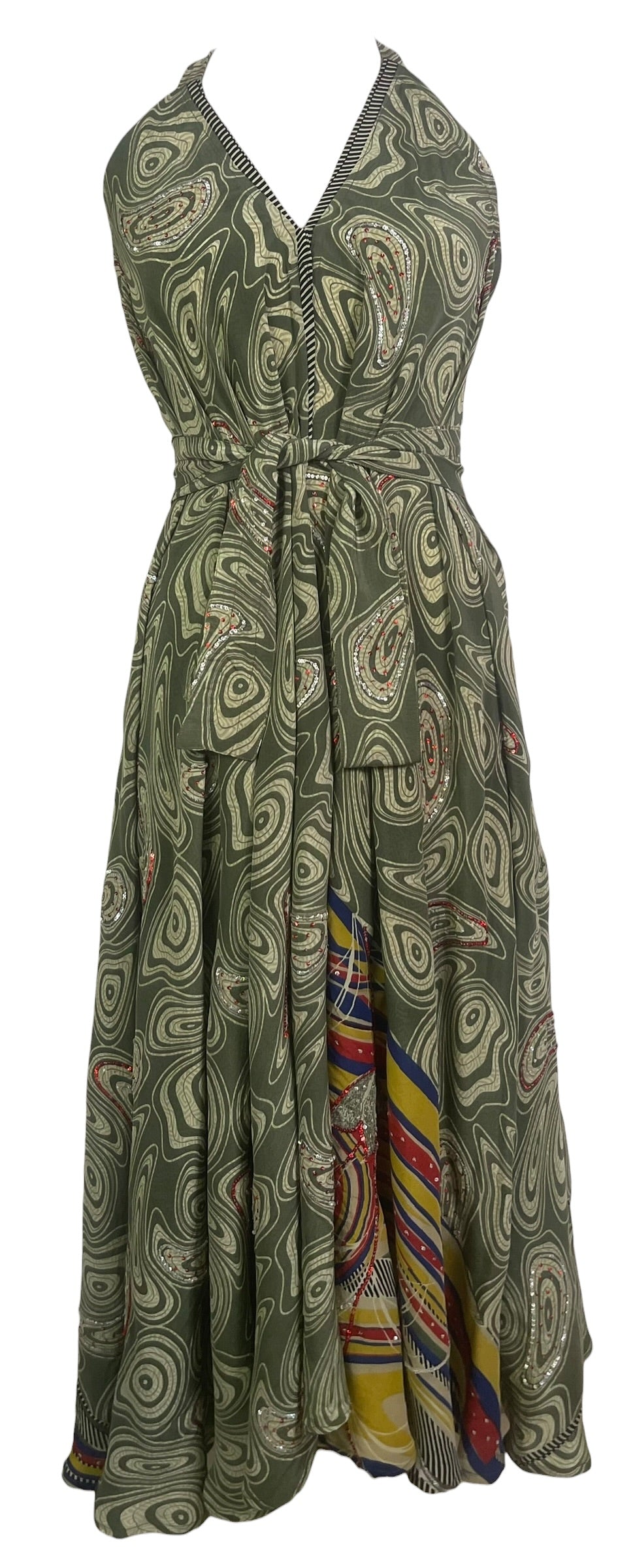 Releases Sunday at 8pm EST  PRC9081 Avatar Pure Silk Maxi Dress with Belt