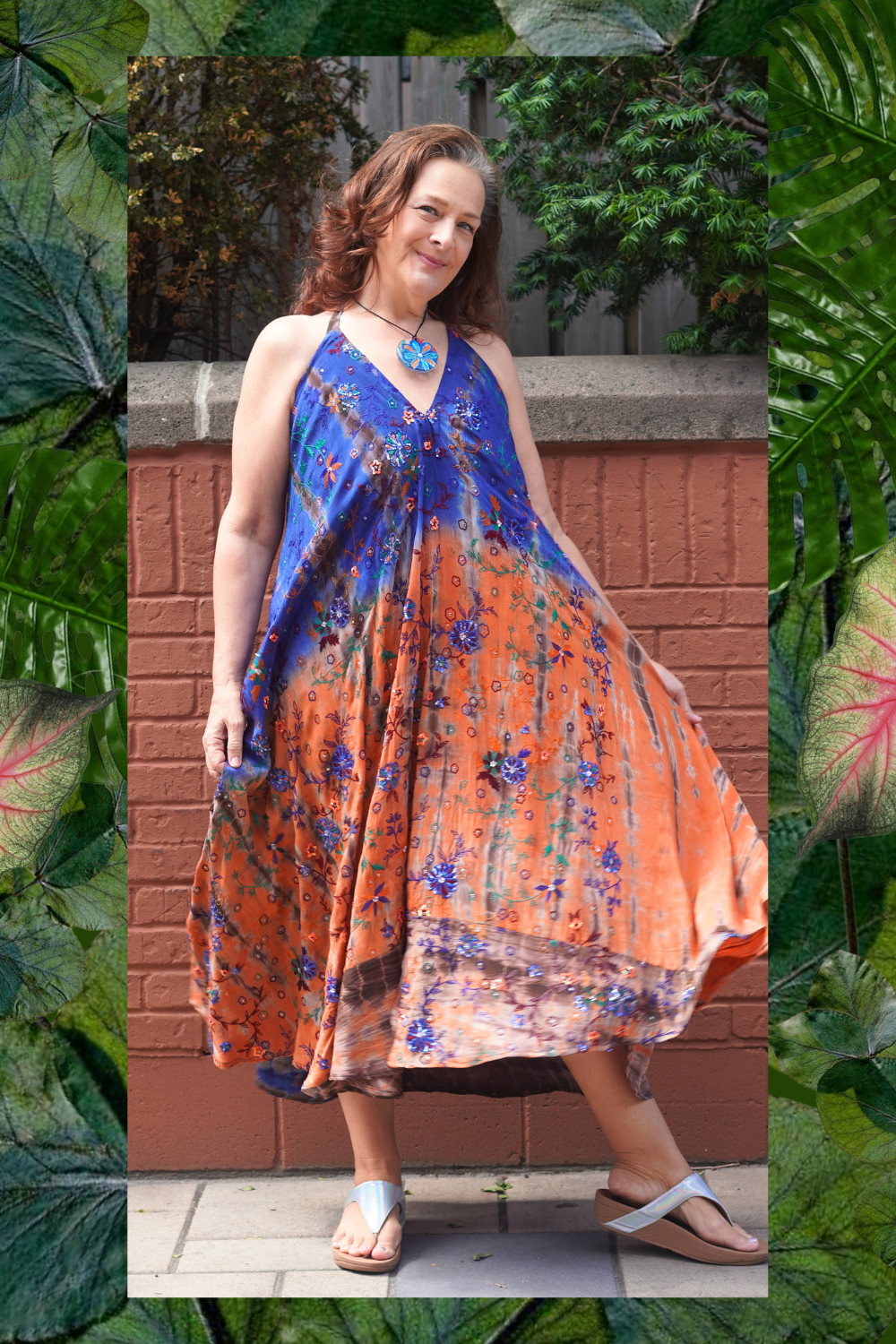 PRC9086 Avatar Pure Silk Maxi Dress with Belt