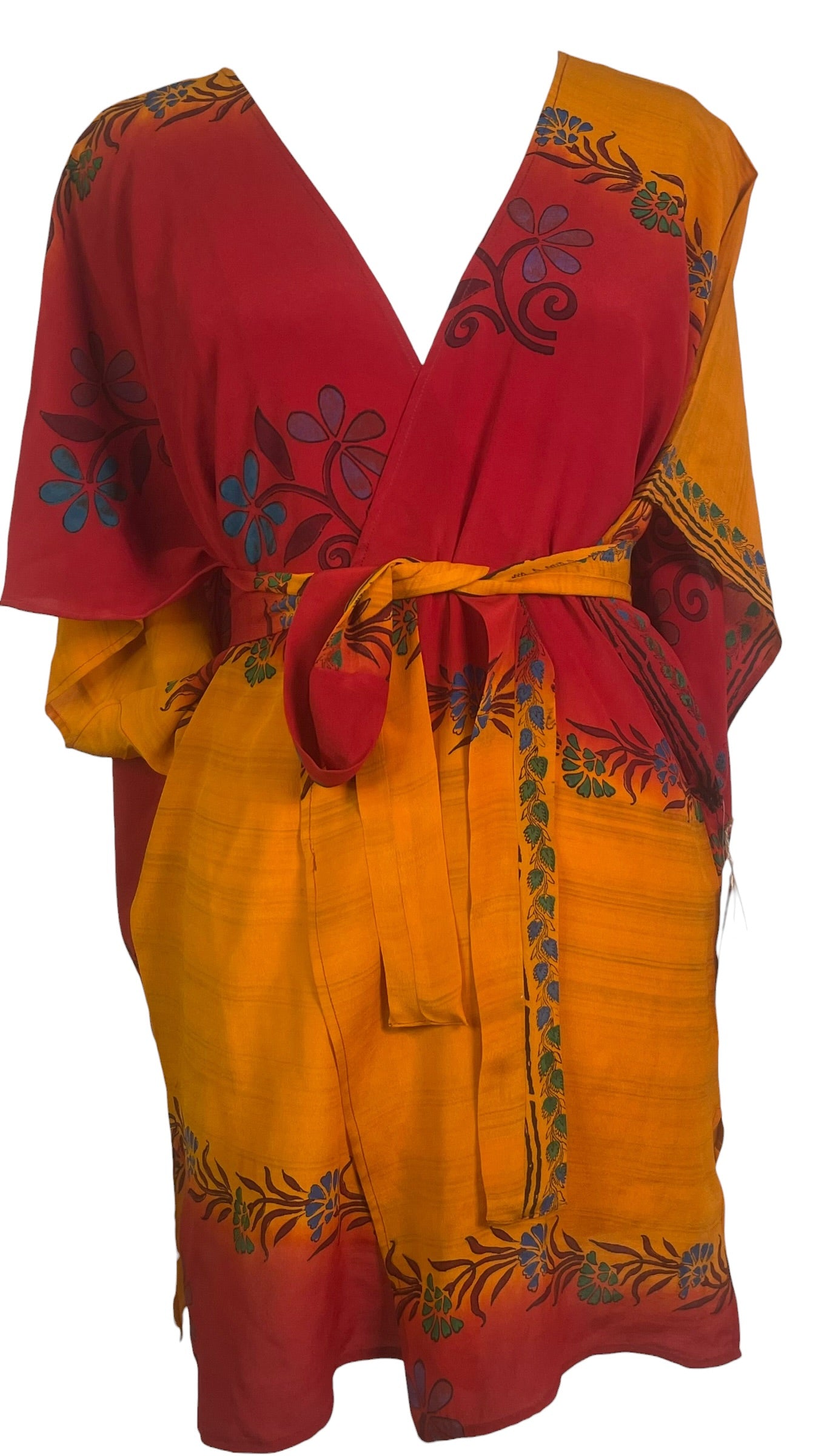 Releases Sunday at 8pm EST PRC9098  Wabi Sabi Pure Silk Kimono-Sleeved Jacket with Belt