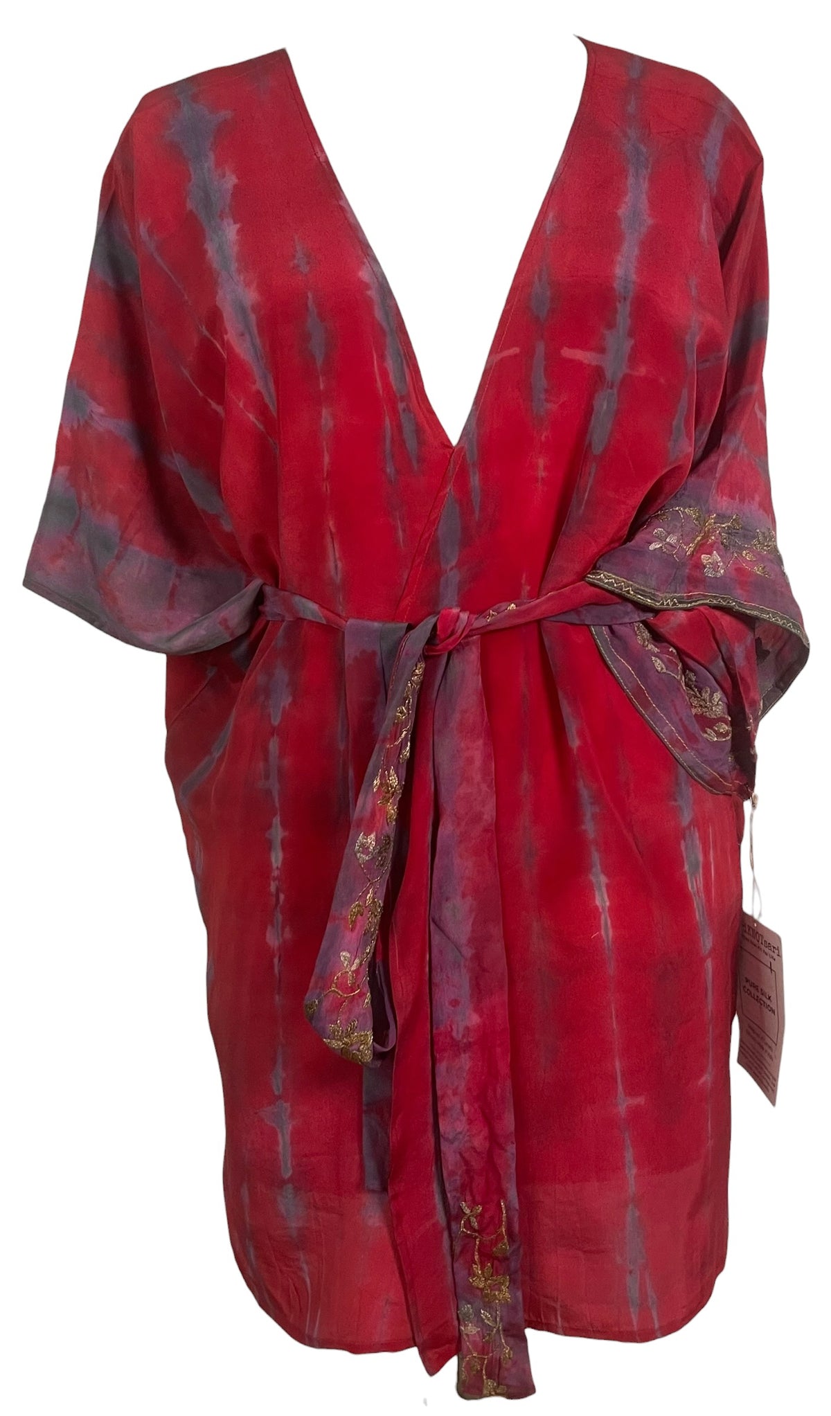 Releases Sunday at 8pm EST PRC9101 Avatar Pure Silk Kimono-Sleeved Jacket with Belt