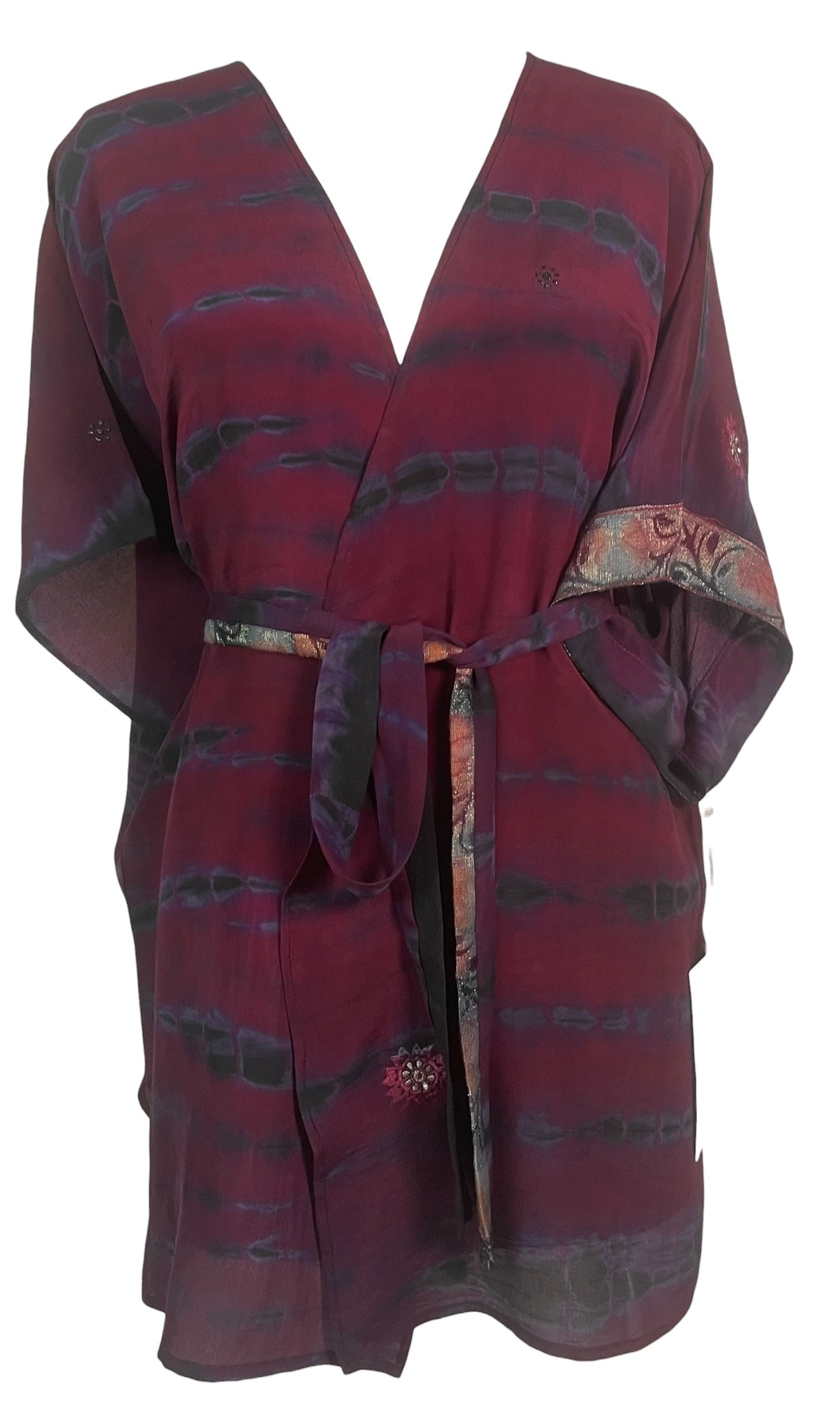 Releases Sunday at 8pm EST PRC9102 Avatar Pure Silk Kimono-Sleeved Jacket with Belt