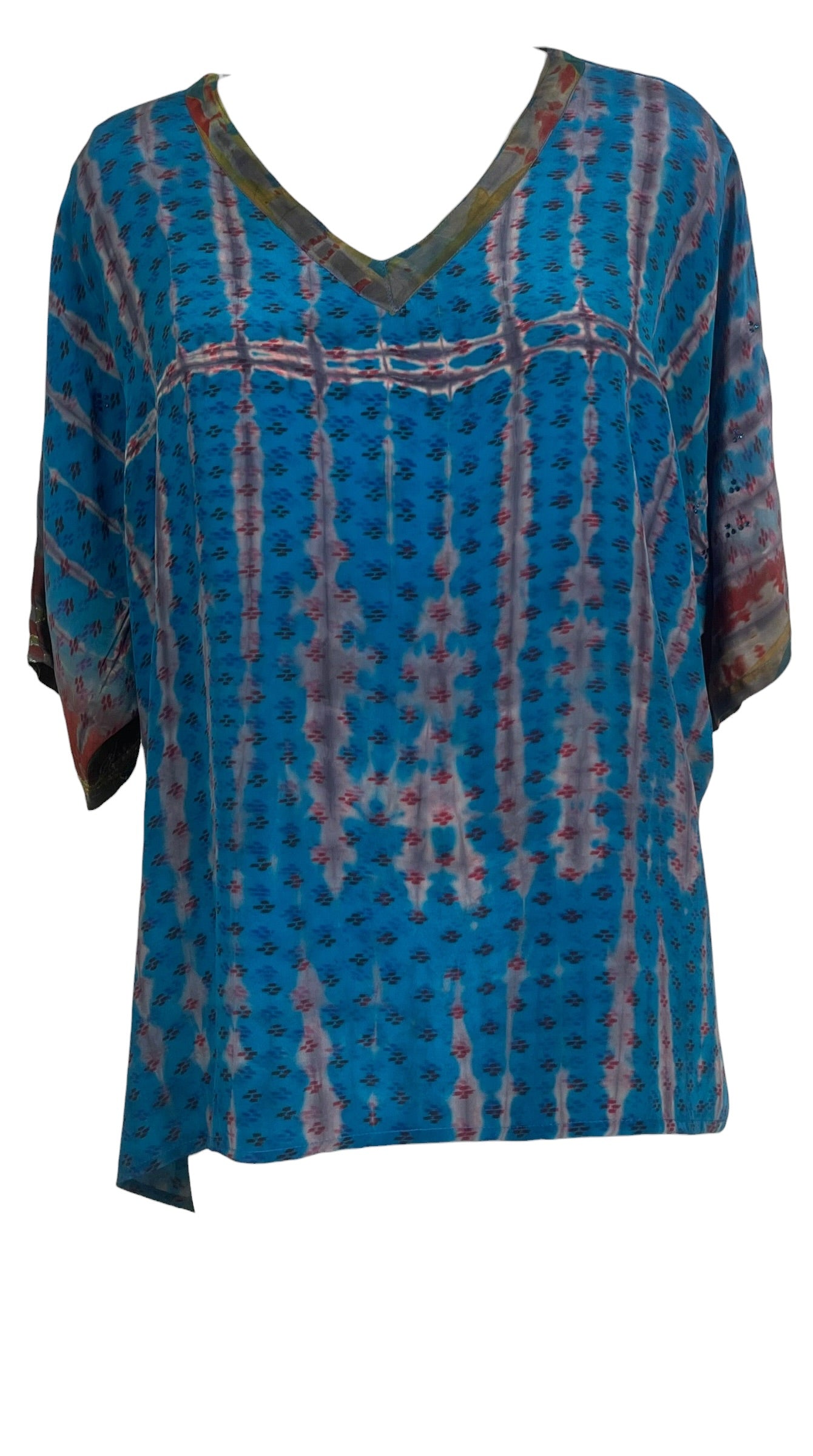 Releases Sunday at 8pm EST PRC9141 Avatar Pure Silk Long Tunic with Side Ties