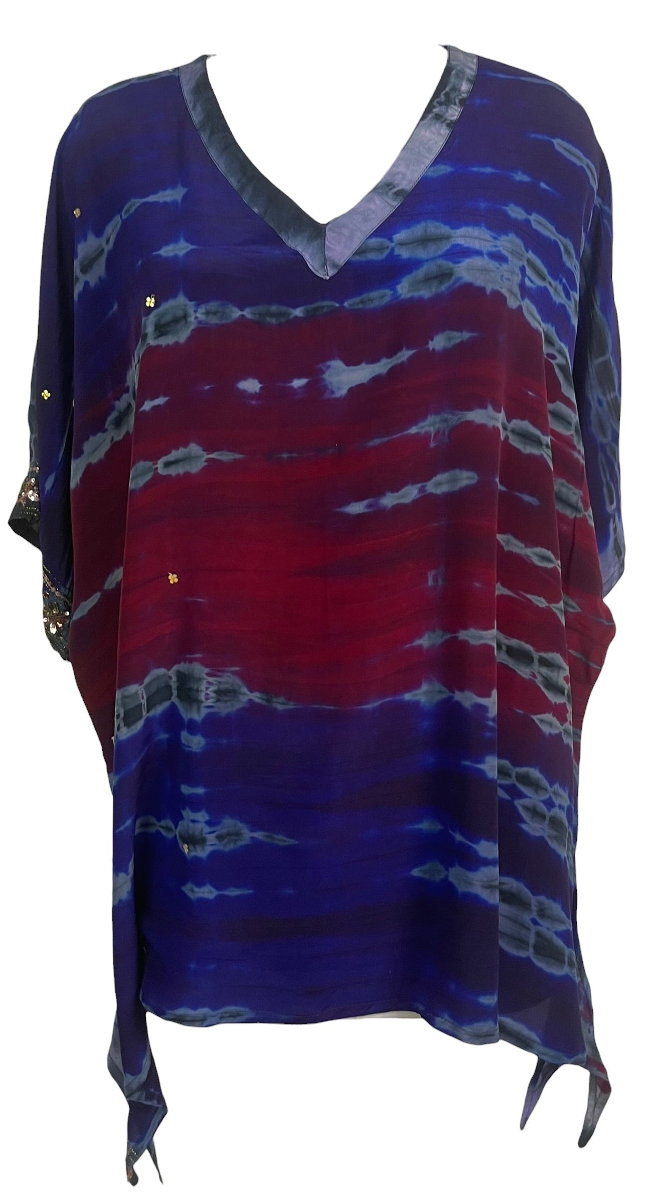 SOLD  PRC9145  Avatar Pure Silk Long Tunic with Side Ties