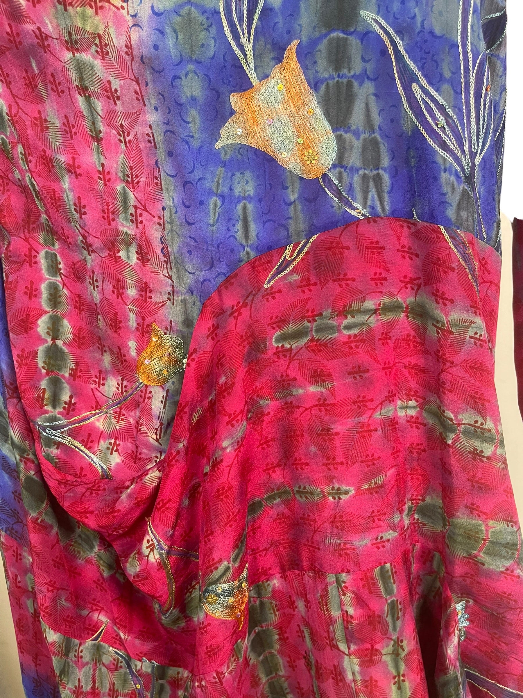 Releases Sunday at 8pm EST PRC9147 Avatar Pure Silk Sculptural Long Tunic Dress