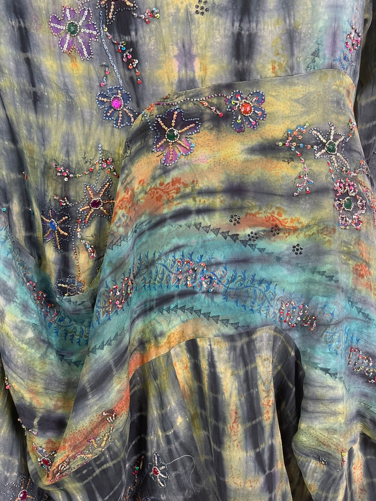 Releases Sunday at 8pm EST PRC9150 Avatar Pure Silk Sculptural Long Tunic Dress