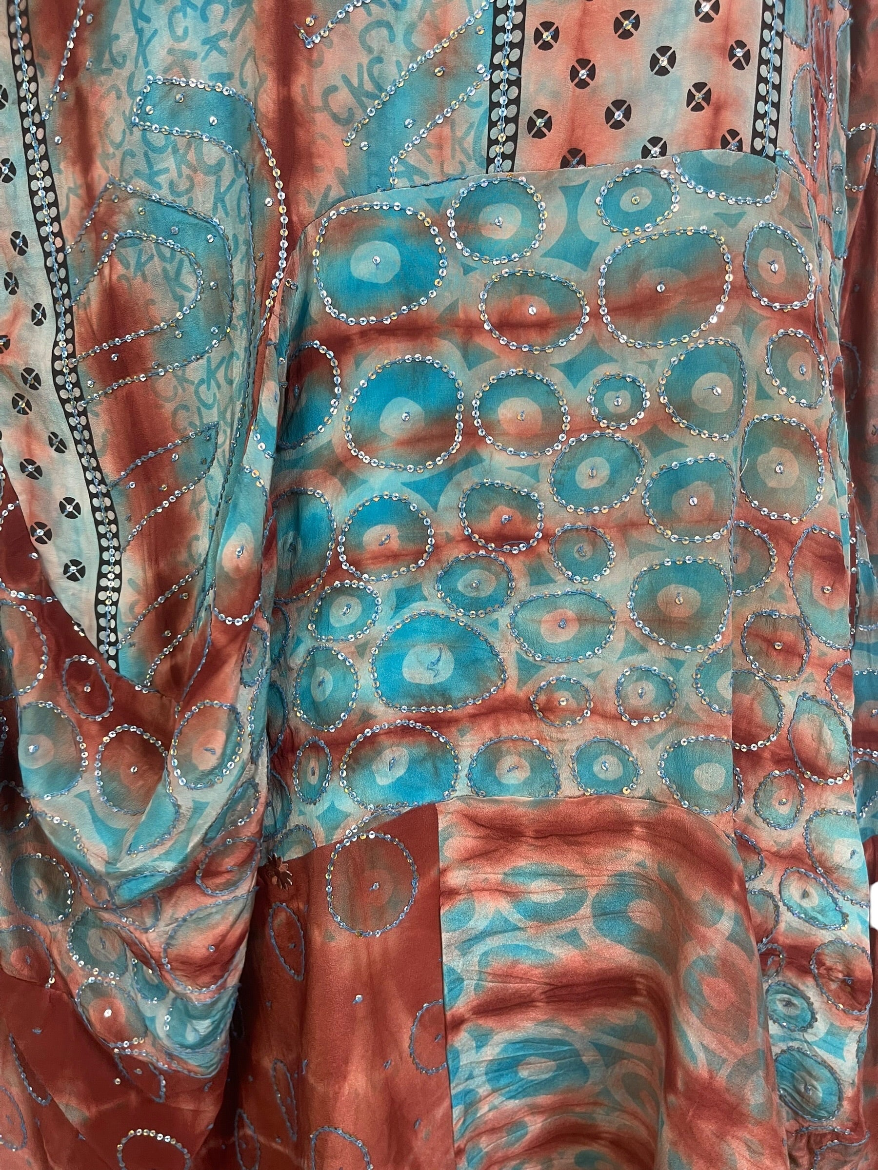Releases Sunday at 8pm EST PRC9152 Avatar Pure Silk Sculptural Long Tunic Dress