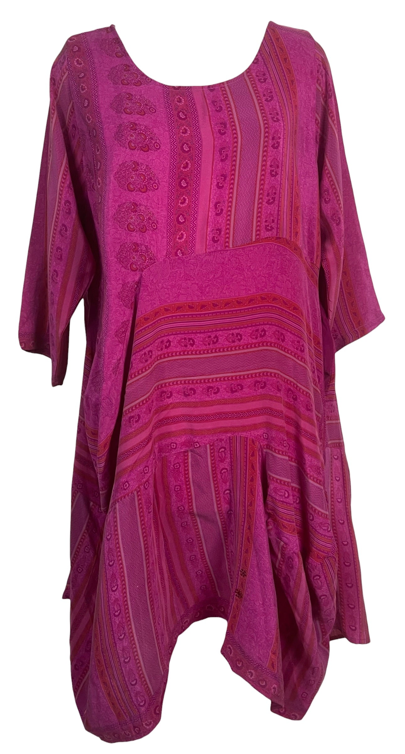 Releases Sunday at 8pm EST  PRC9153 Avatar Pure Silk Sculptural Long Tunic Dress