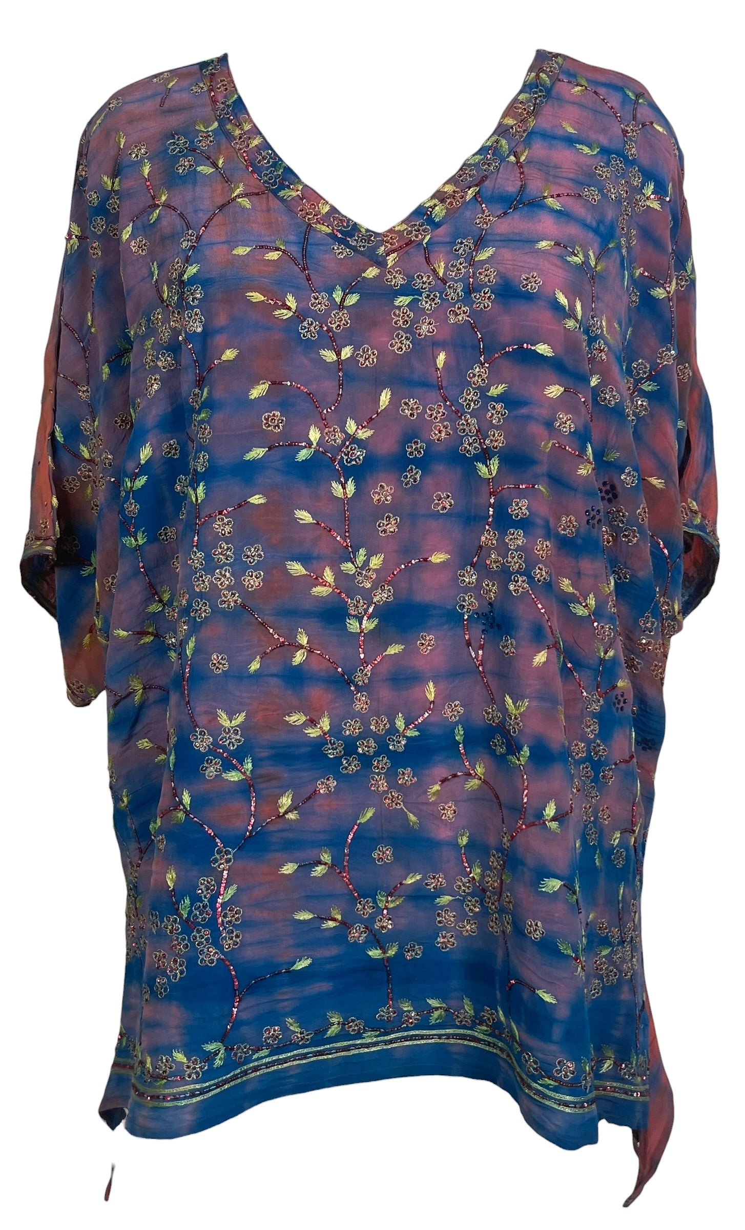 Releases Sunday at 8pm EST PRC9178 Avatar Pure Silk Long Tunic with Side Ties