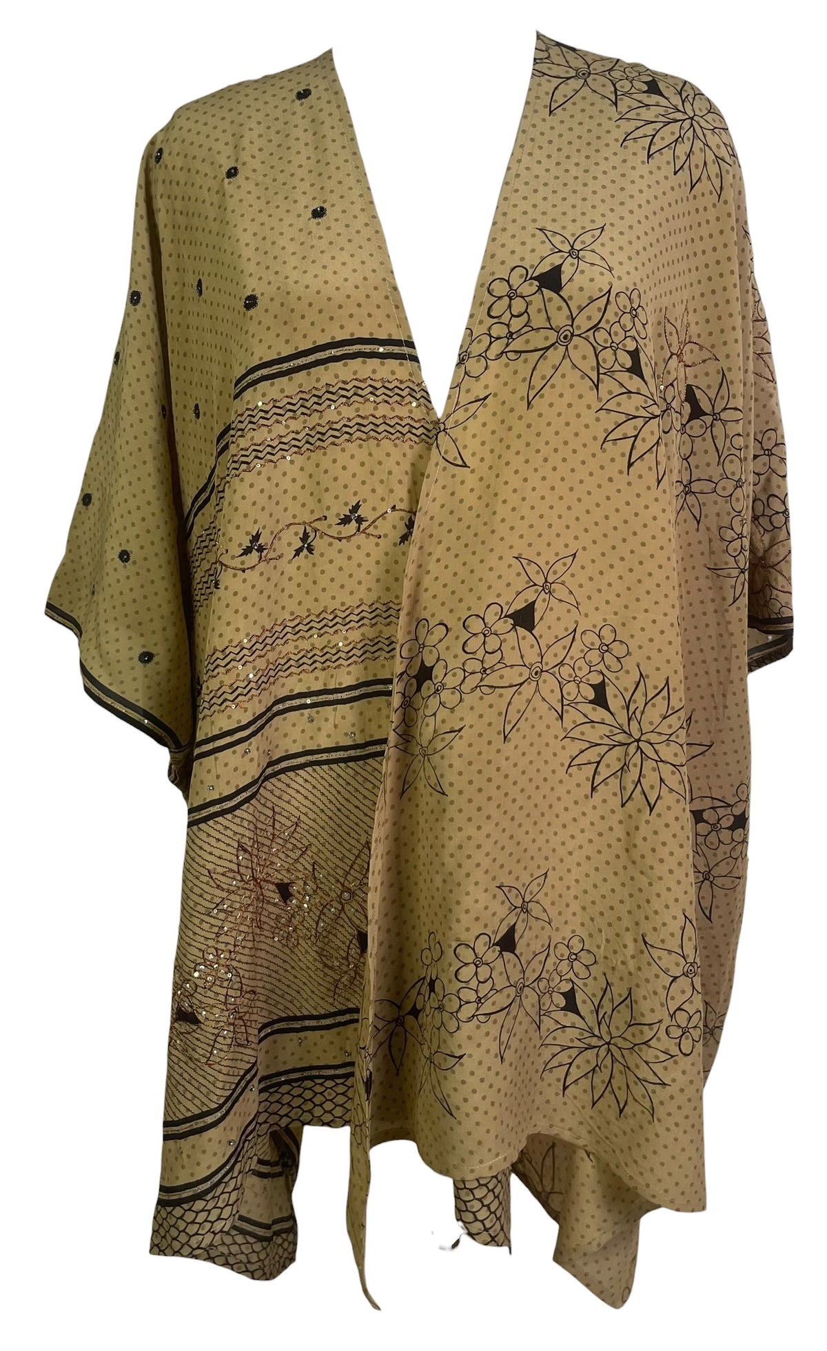 PRC9216 Avatar Pure Silk Cardigan by 12 AUGUST 2026 – Handmade ethical Cardigan from sariKNOTsari using upcycled silk. Designed in Canada for travel and slow fashion, loved from Toronto to LA to Sydney. Featuring Zsiska, Bryn Walker and Artisan Leather coats by Rejean Pepin, Pepin designs