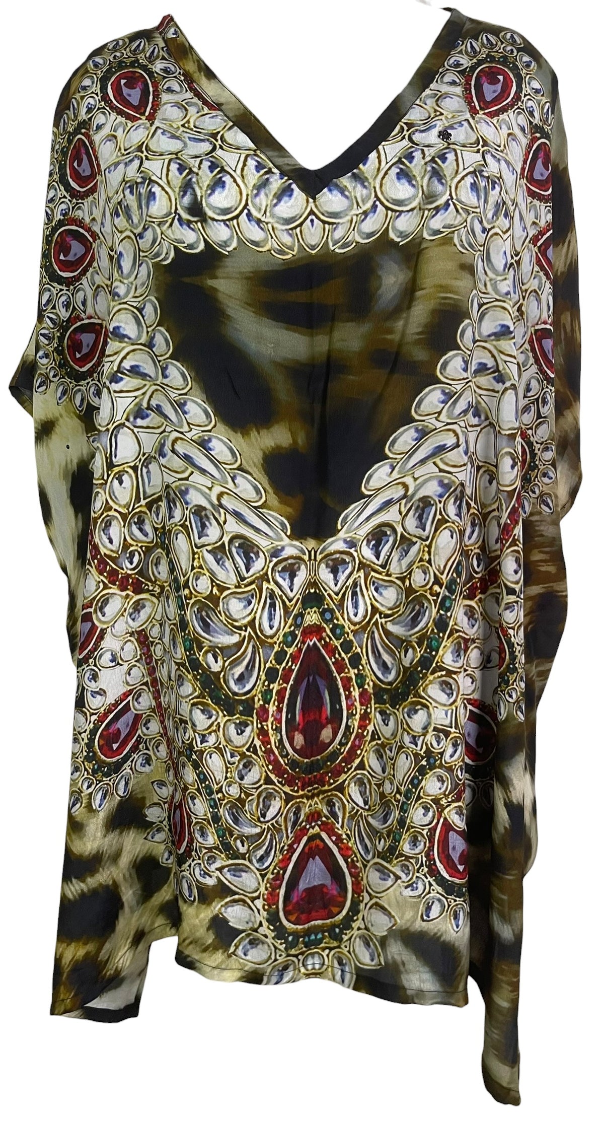 Releases Sunday at 8pm EST  PRC9244 Avatar Pure Silk Short Kaftan Tunic with Slits
