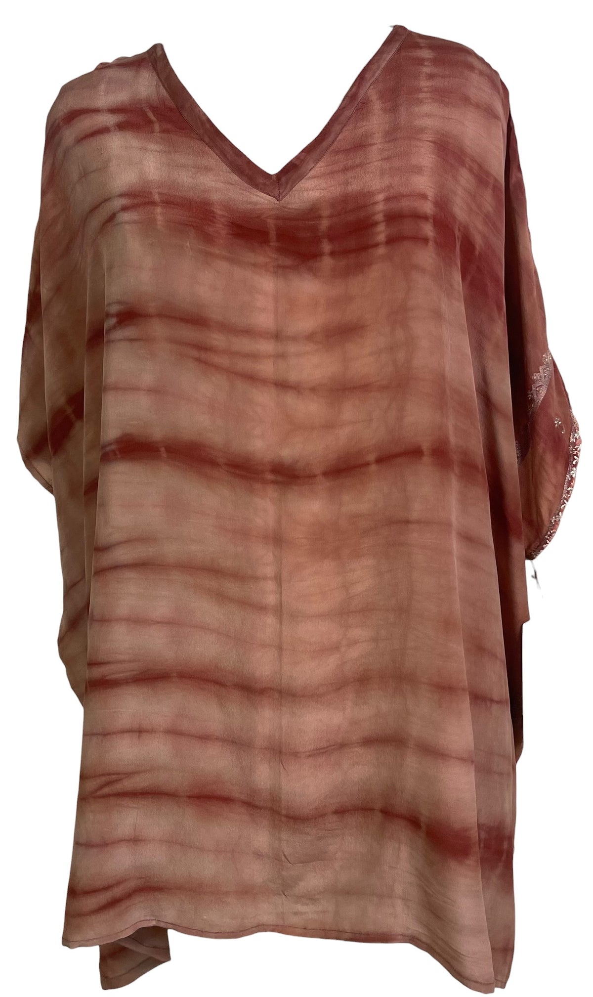 Releases Sunday at 8pm EST PRC9245 Avatar Pure Silk Short Kaftan Tunic with Slits
