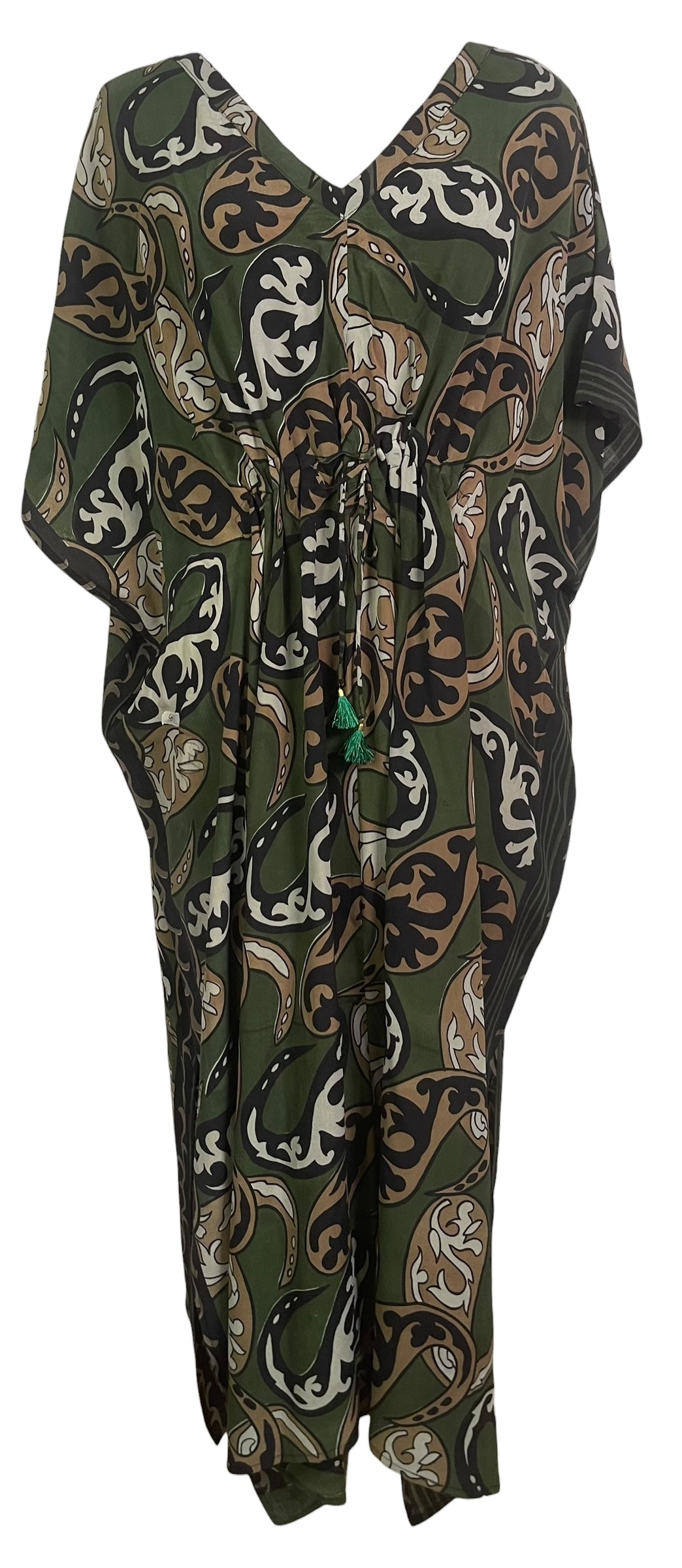 PRC8889 Wabi Sabi Pure Silk Maxi Kaftan