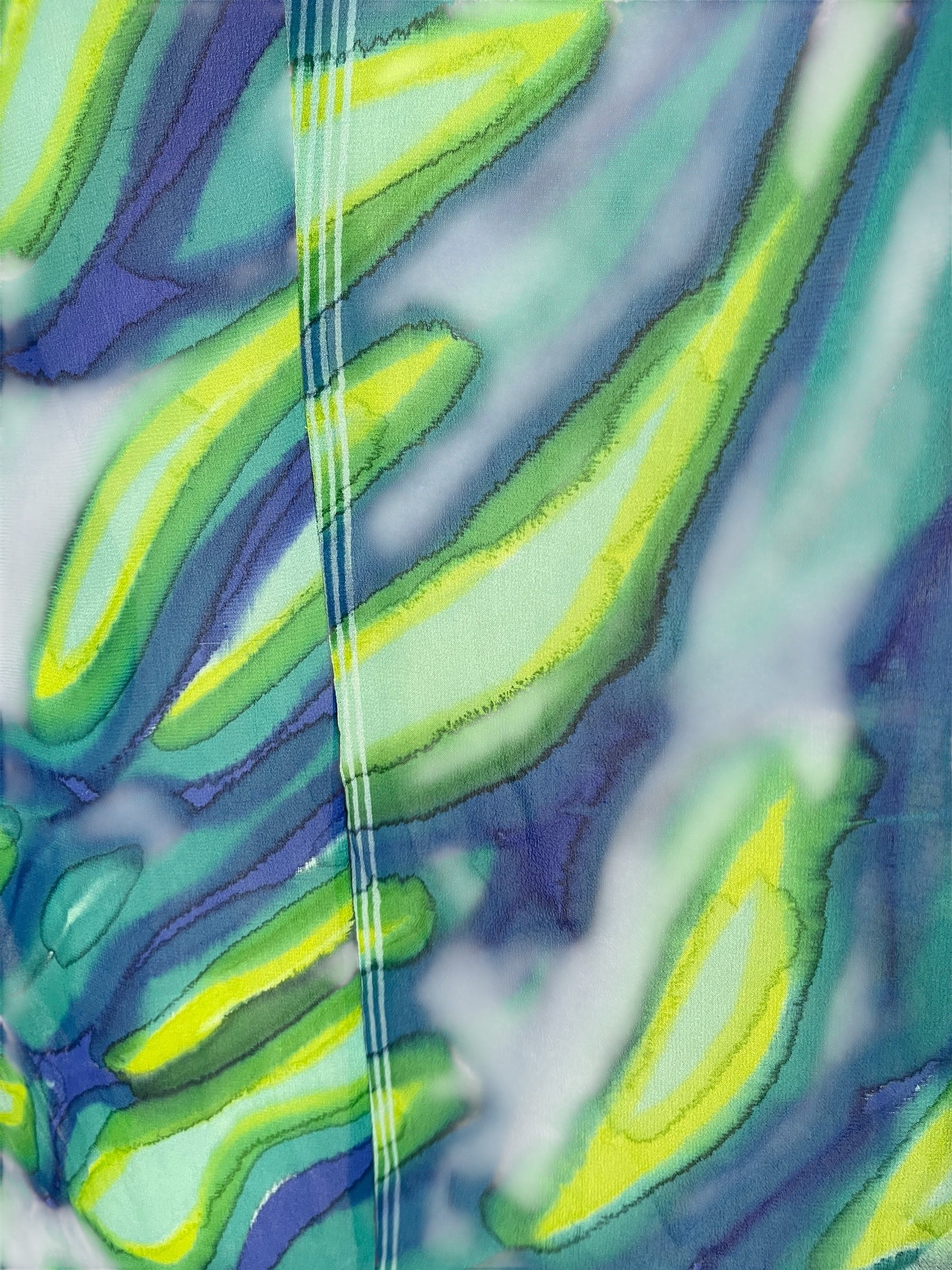 PRG7261 Sheer Avatar Pure Silk Waterfall Top