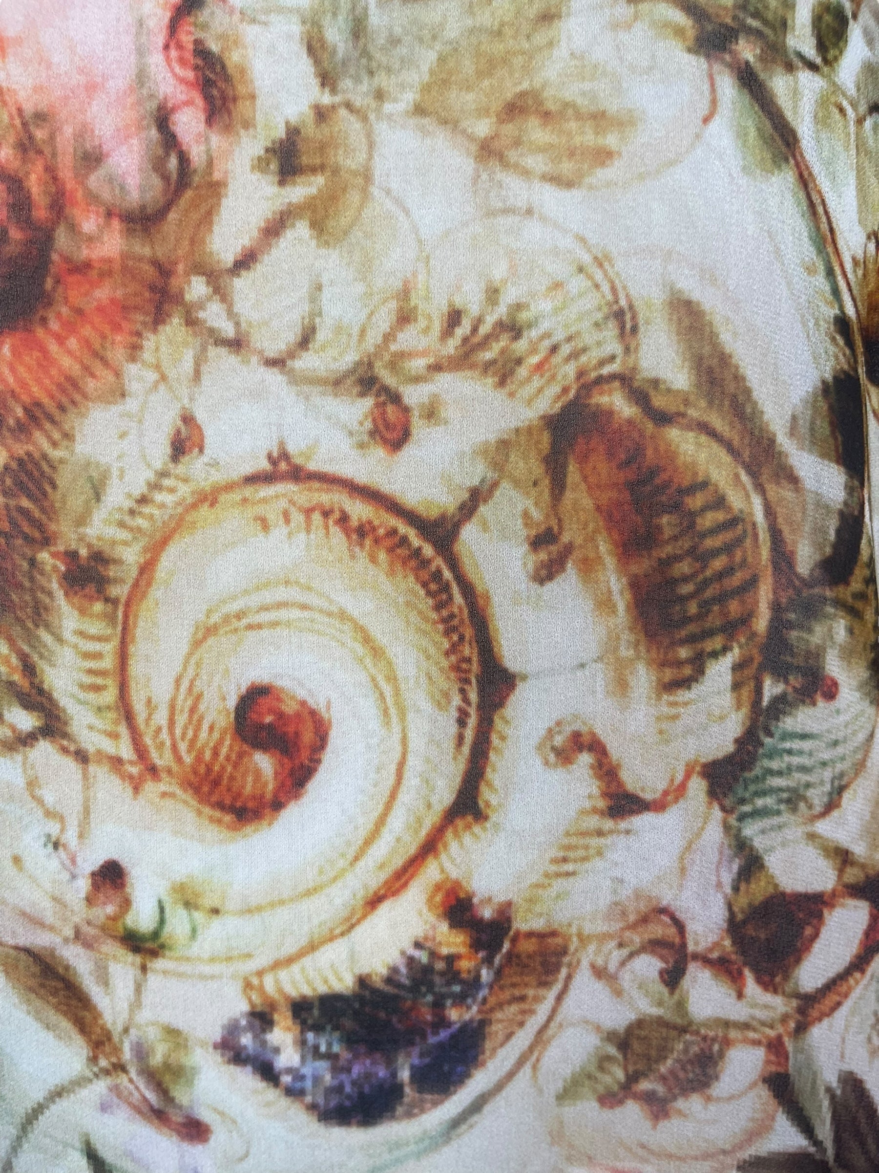 PRG7956 Sheer Avatar Pure Silk Self Pocket Tunic Dress