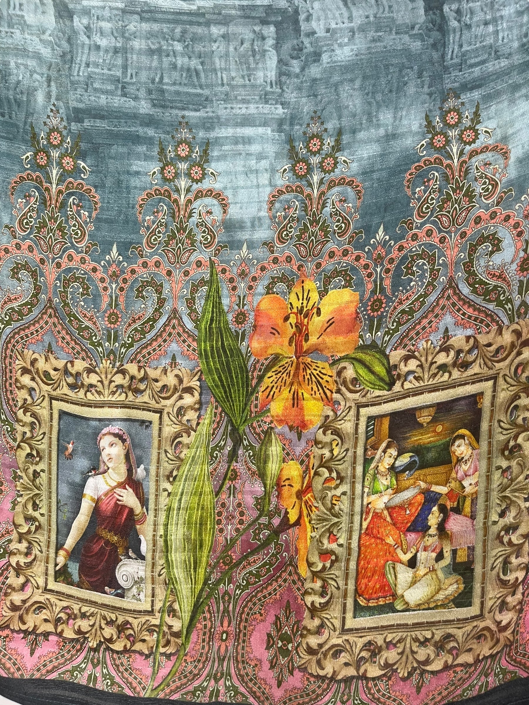 PREVIEW PRG8031 Sheer Avatar Pure Silk Capelet Poncho by DECEMBER2025 – Handmade ethical Poncho from sariKNOTsari using upcycled silk. Designed in Canada for travel and slow fashion, loved from Toronto to LA to Sydney.