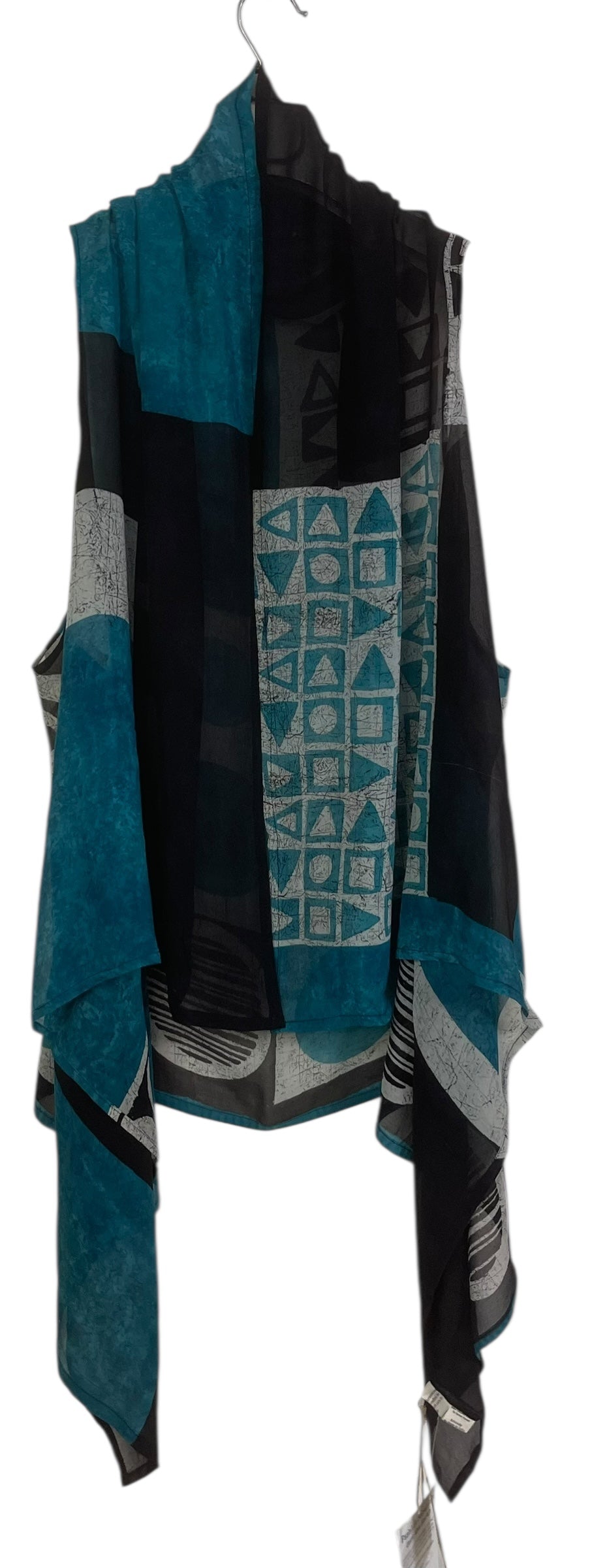 PREVIEW PRG8718 Sheer  Wabi Sabi Pure Silk Versatile Vest by MARCH2026 – Handmade ethical Vest from sariKNOTsari using upcycled silk. Designed in Canada for travel and slow fashion, loved from Toronto to LA to Sydney.