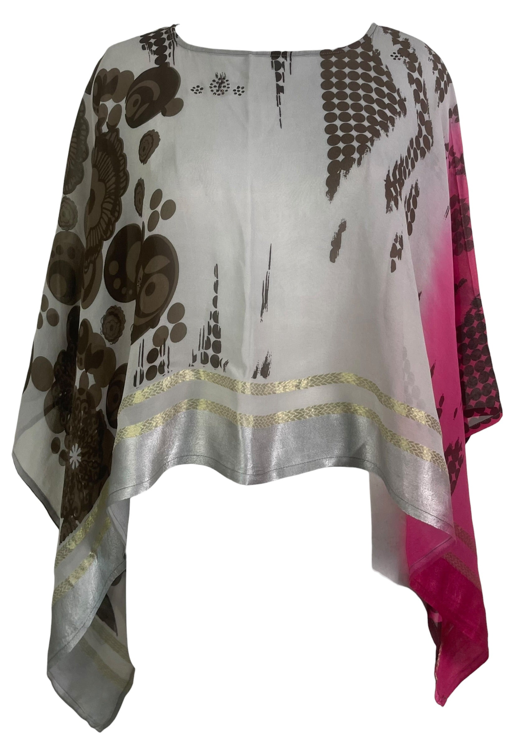 Releases Sunday at 8pm EST PRG8726 Sheer Avatar Pure Silk Capelet Poncho