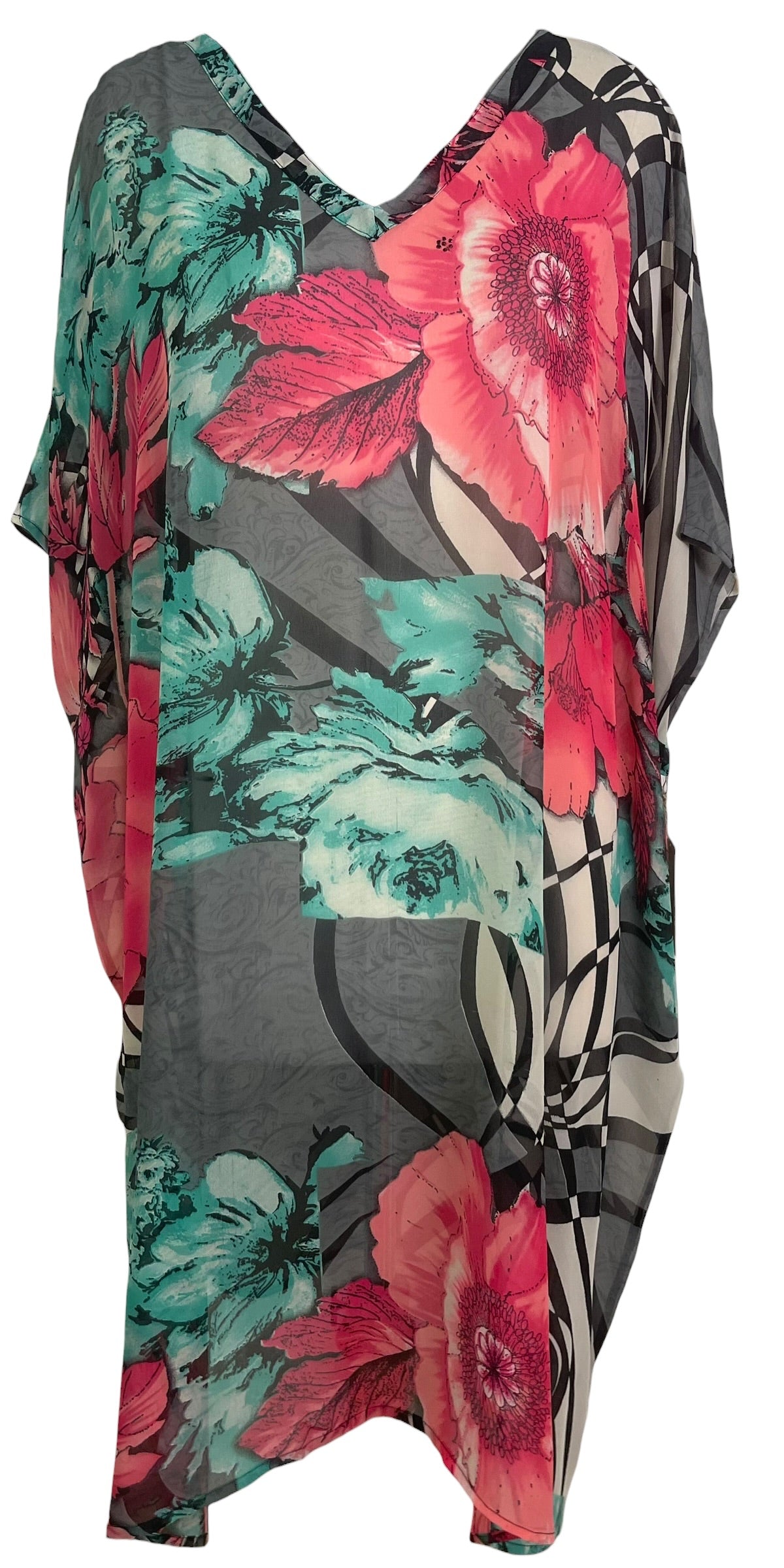 Releases Sunday at 8pm EST PRG8857 Sheer Wabi Sabi Pure Silk Midi Length Kaftan
