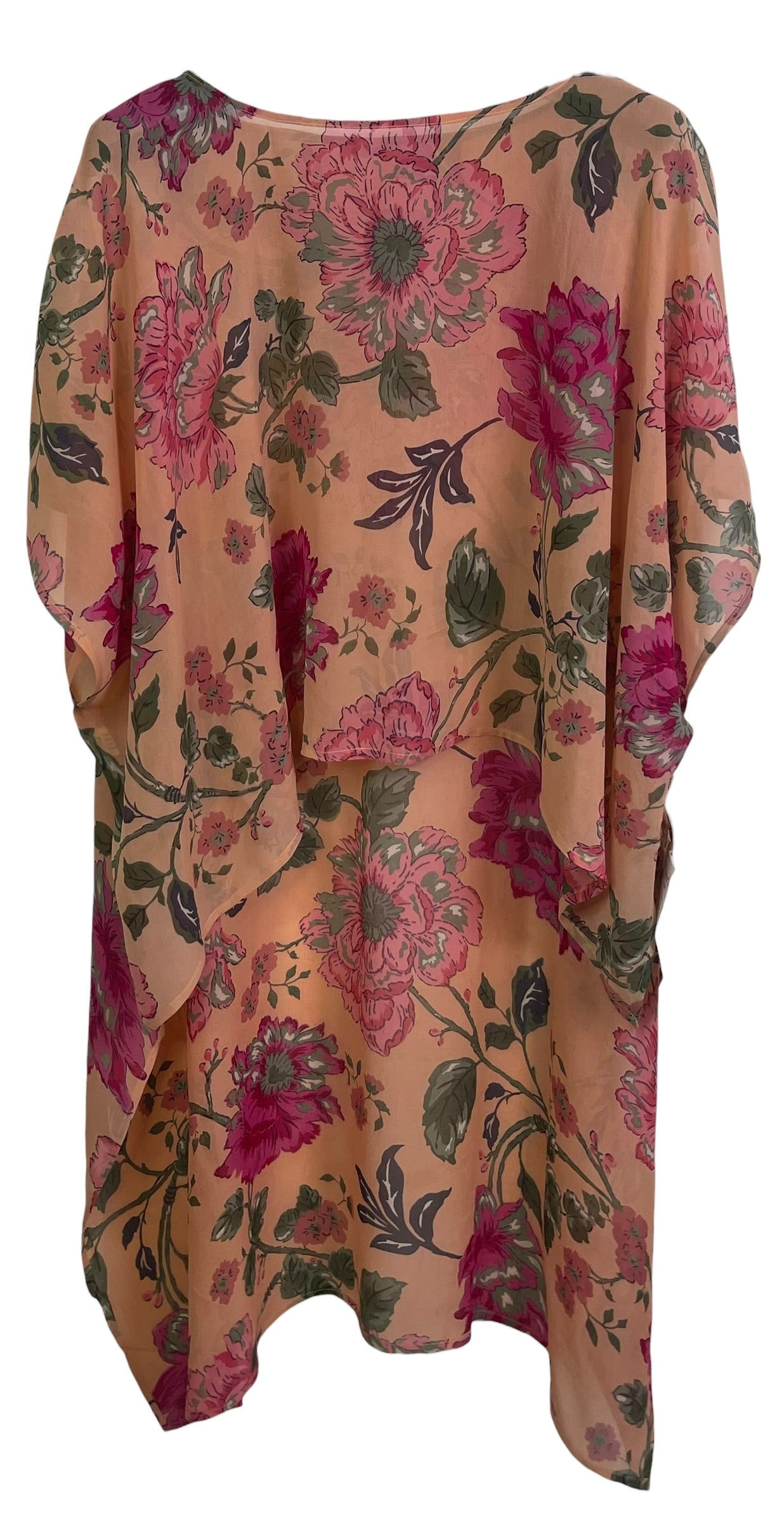 PRG8919 Sheer Wabi Sabi Pure Silk Hi Lo Top