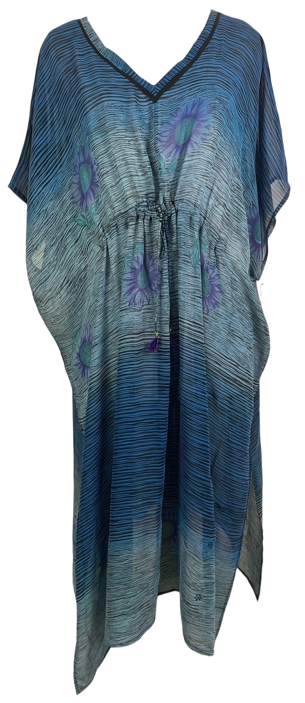 Releases Sunday at 8pm EST PRG8949 Sheer Wabi Sabi Pure Silk Maxi Kaftan