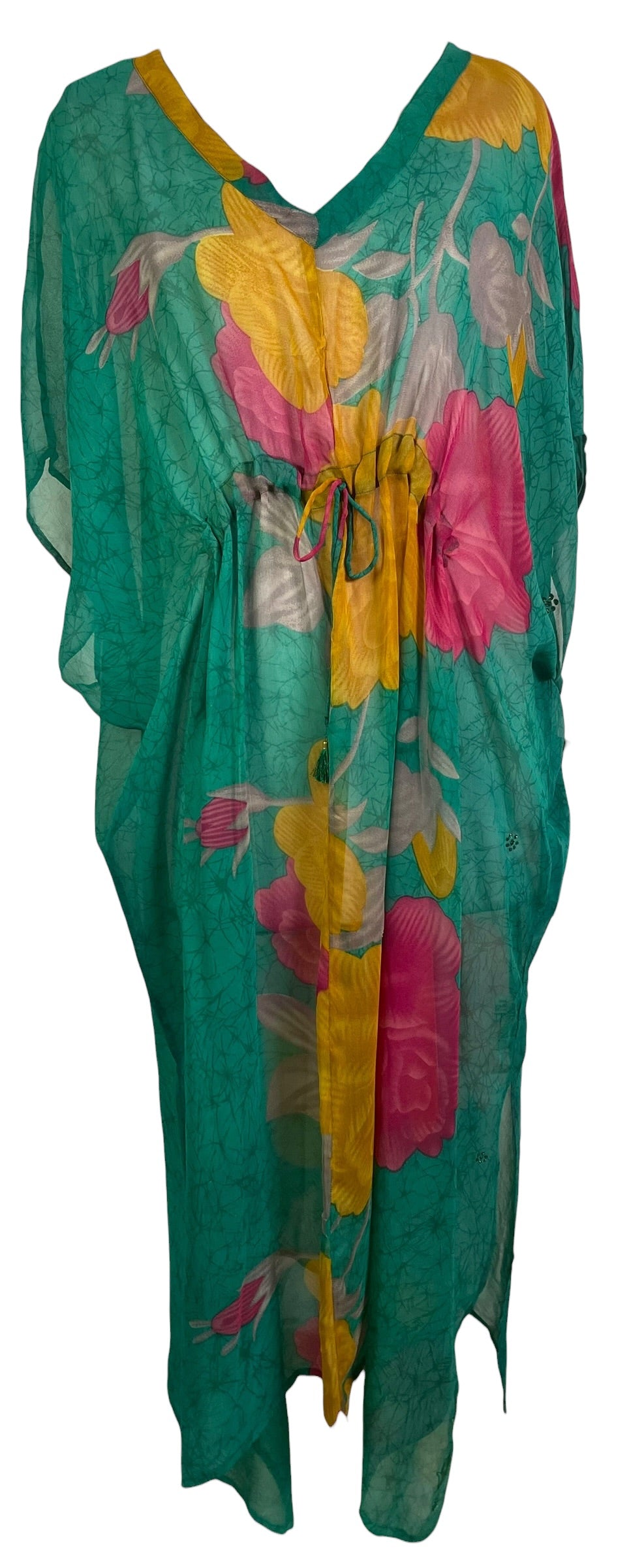 Releases Sunday at 8pm EST PRG8952 Sheer Wabi Sabi Pure Silk Maxi Kaftan