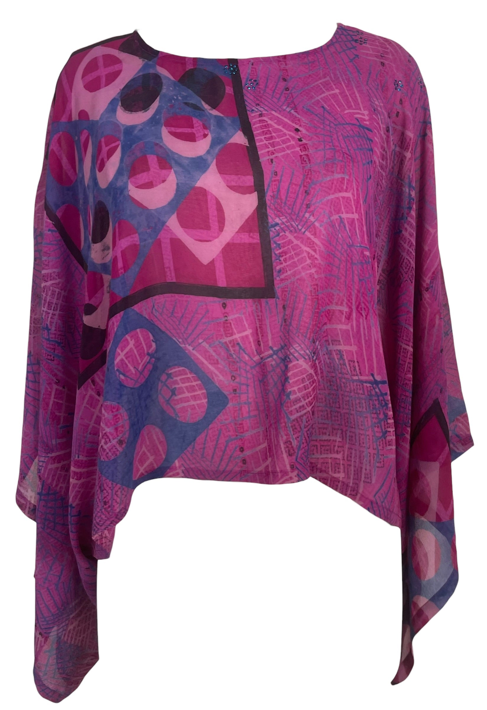 Releases Sunday at 8pm EST PRG9029 Sheer  Wabi Sabi Pure Silk Kimono-Sleeved Top