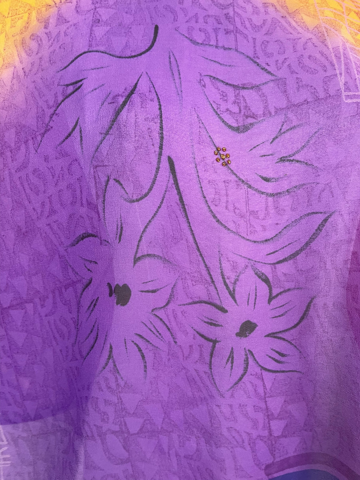 Releases Sunday at 8pm EST  PRG9108 Sheer Wabi Sabi Pure Silk Kimono-Sleeved Top