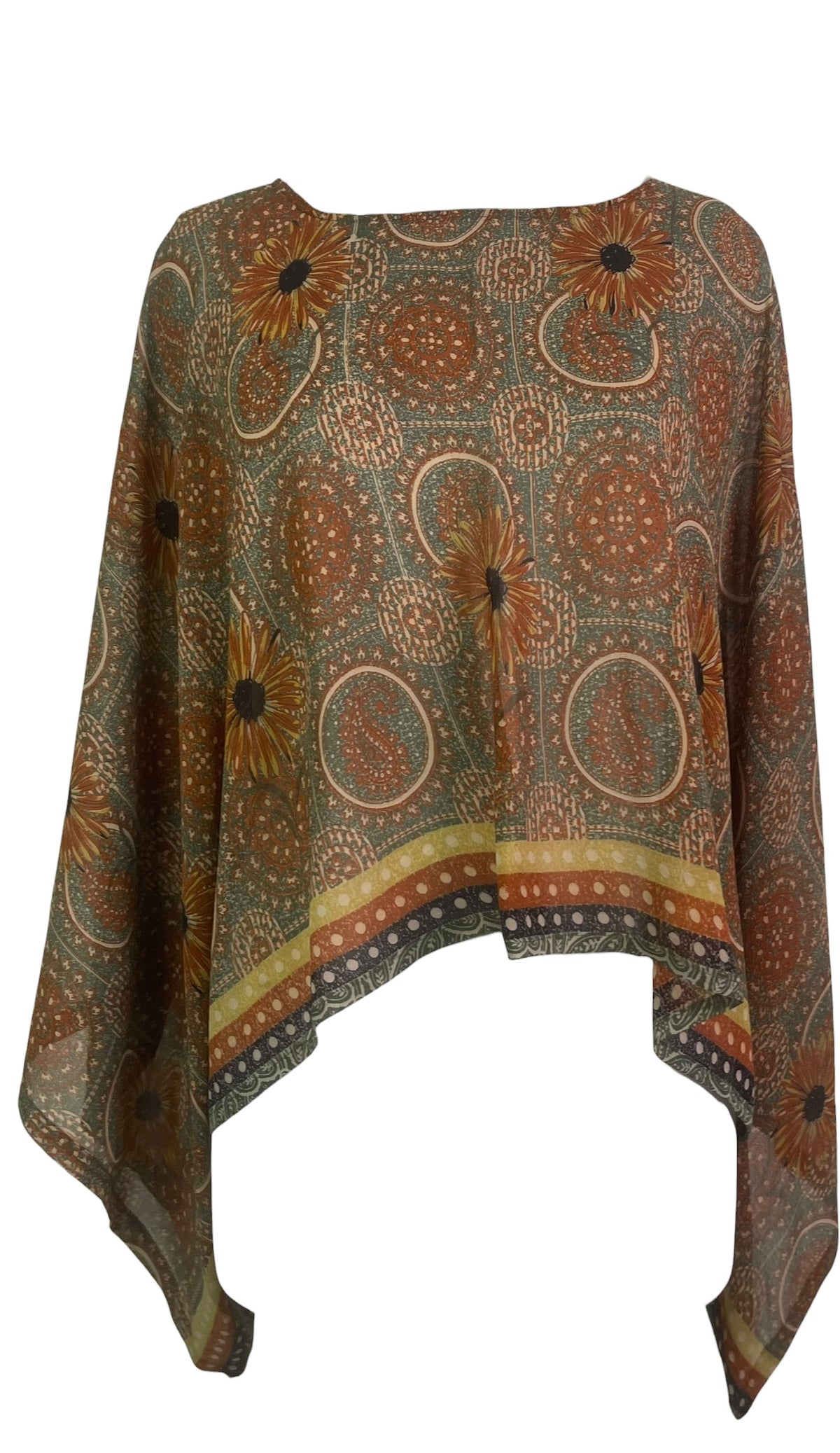 Releases Sunday at 8pm EST  PRG9109 Sheer Avatar Pure Silk Kimono-Sleeved Top