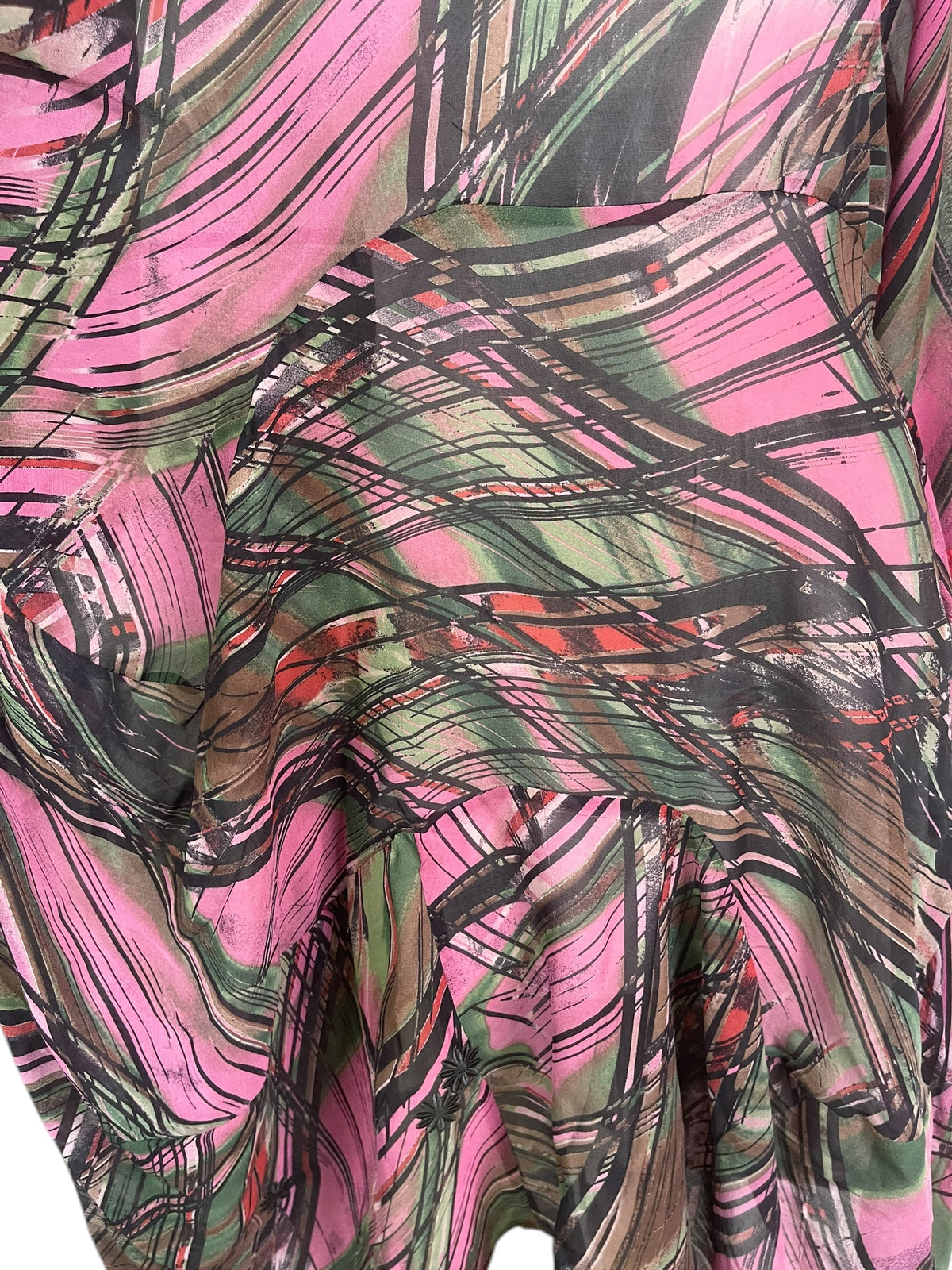 Releases Sunday at 8pm EST  PRG9160 Sheer Wabi Sabi Sculptural Pure Silk Long Tunic Dress
