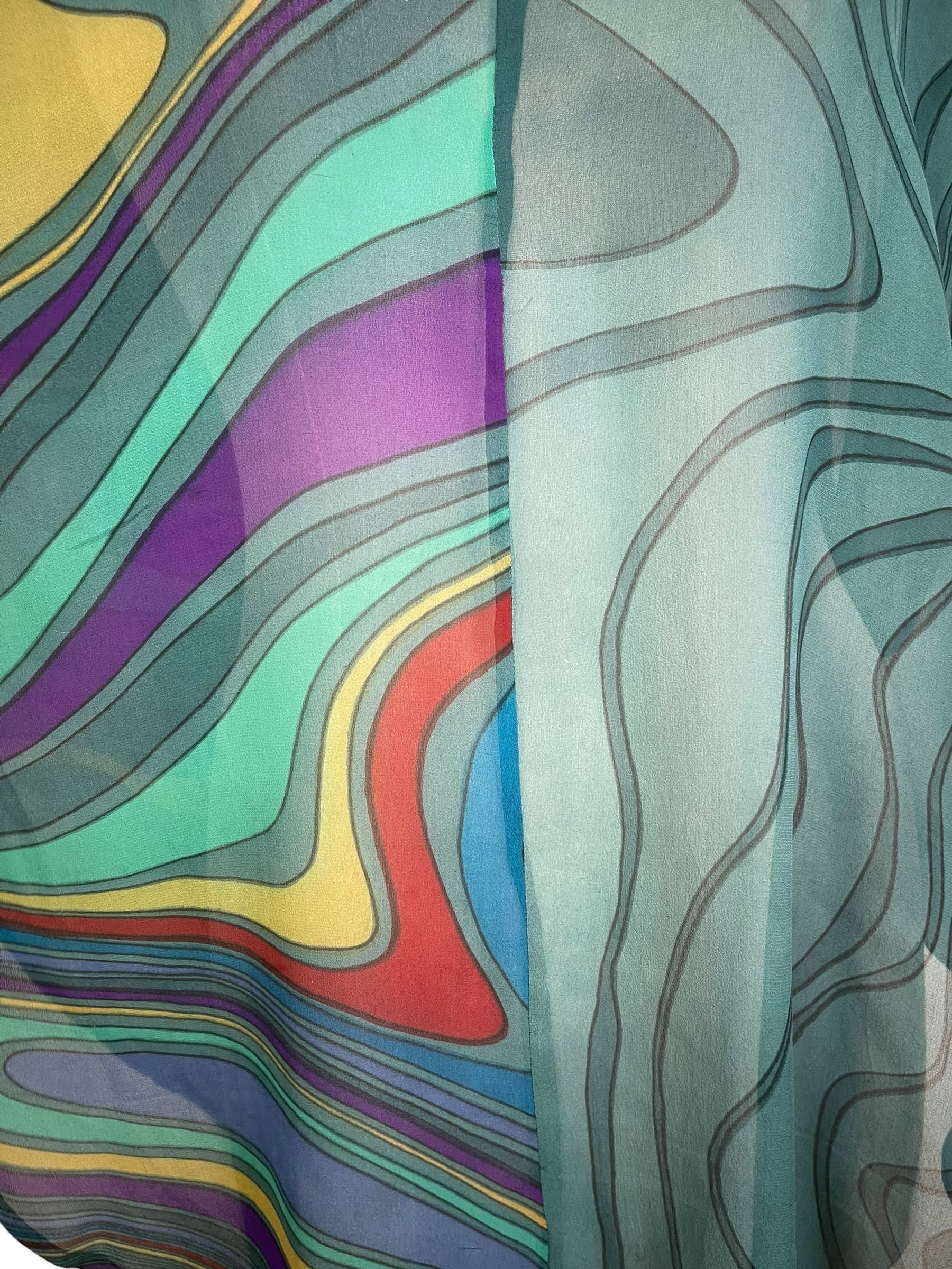 Releases Sunday at 8pm EST PRG9204 Sheer Wabi Sabi Pure Silk Waterfall Top