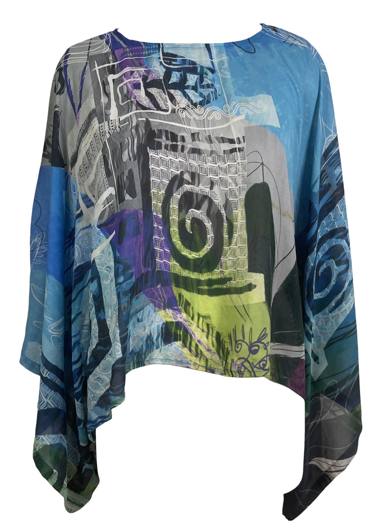 Releases Sunday at 8pm EST  PRG9229 Sheer Wabi Sabi Pure Silk Kimono-Sleeved Top