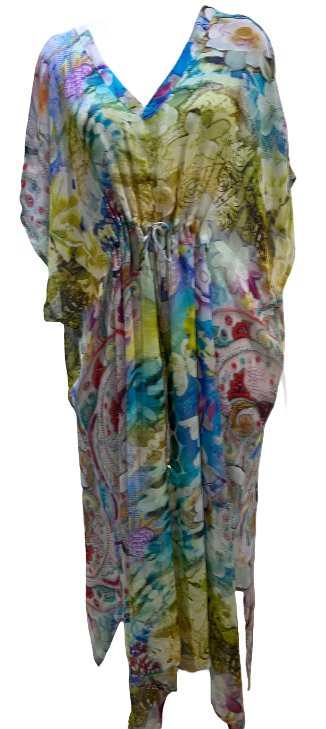 PRG5836 Sheer Avatar Pure Silk Maxi Kaftan