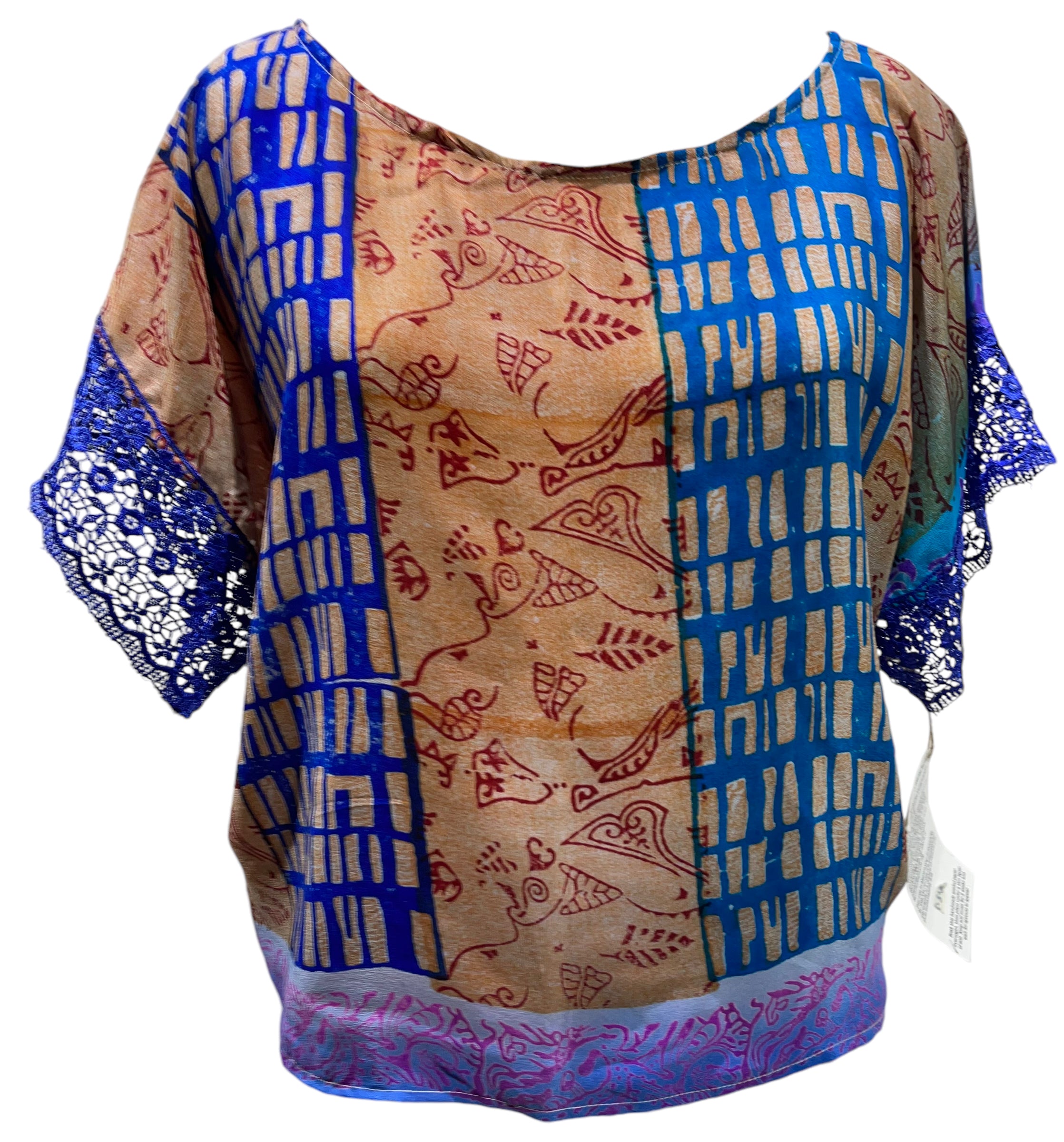 PRC5036 Avatar Pure Silk Boxy Top