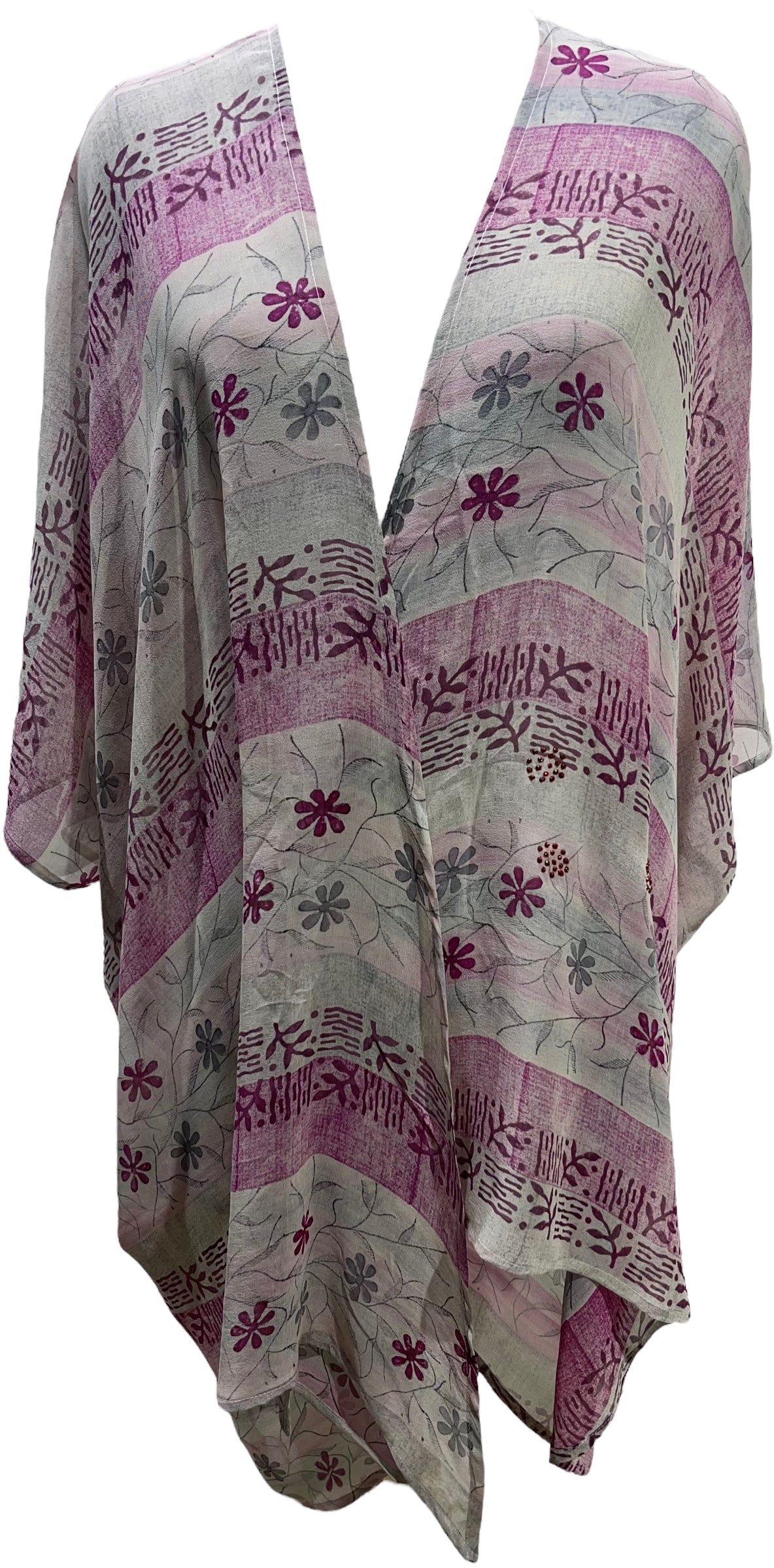 PRG5708 Sheer Avatar Pure Silk Cardigan