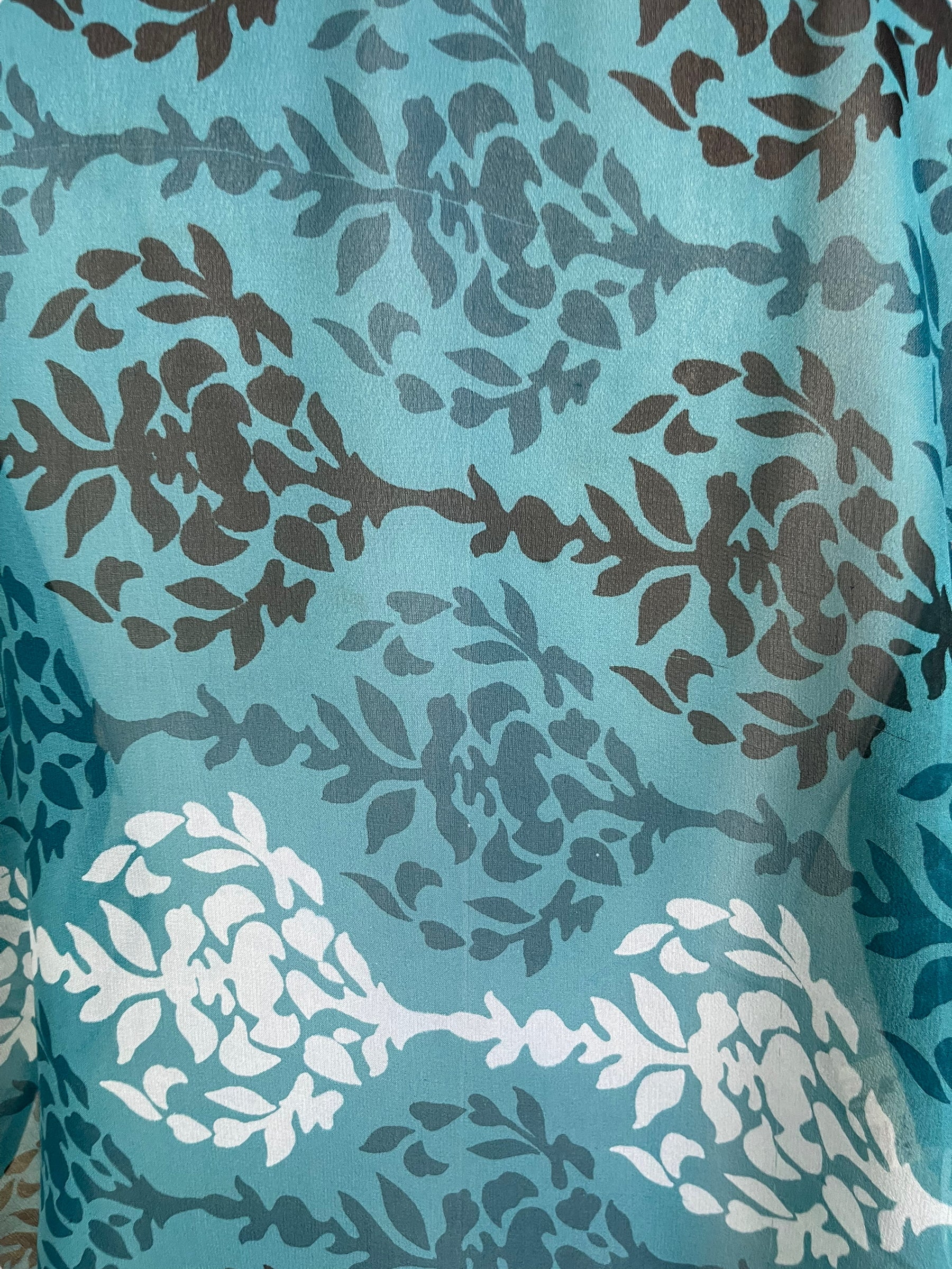 PRG6314 Sheer Wabi Sabi Pure Silk Side Slit Top