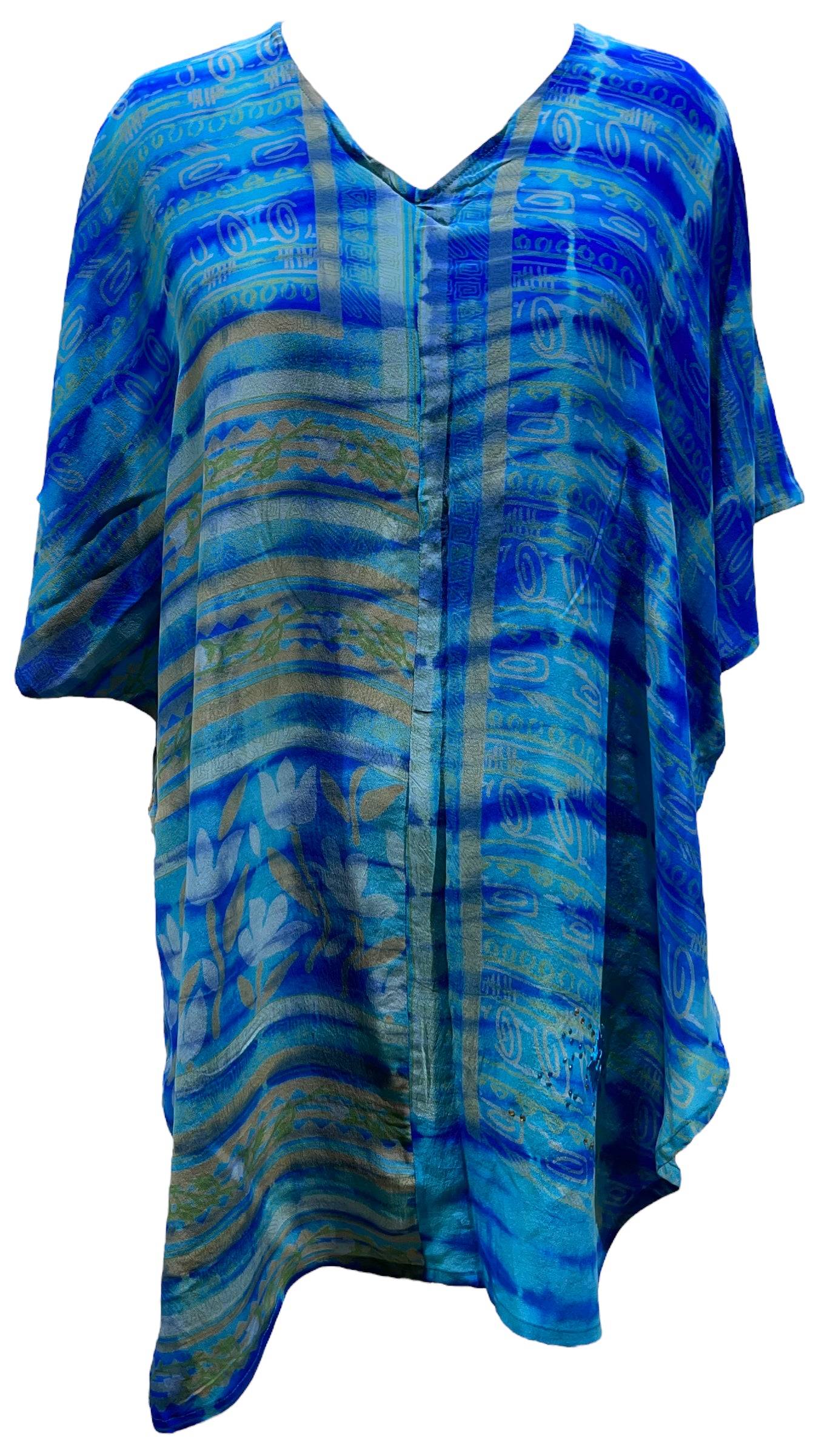 PRC5218 Avatar Pure Silk Waterfall Top