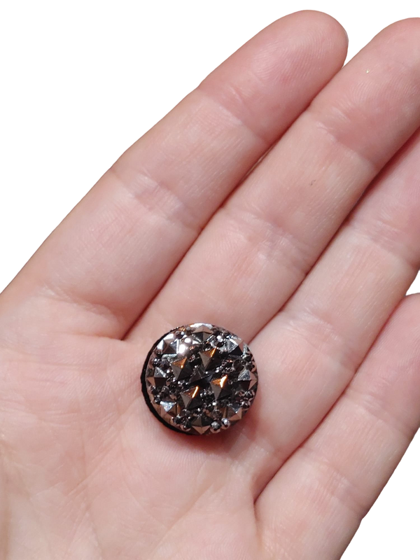 Metallic Black Cluster Magnetic Button