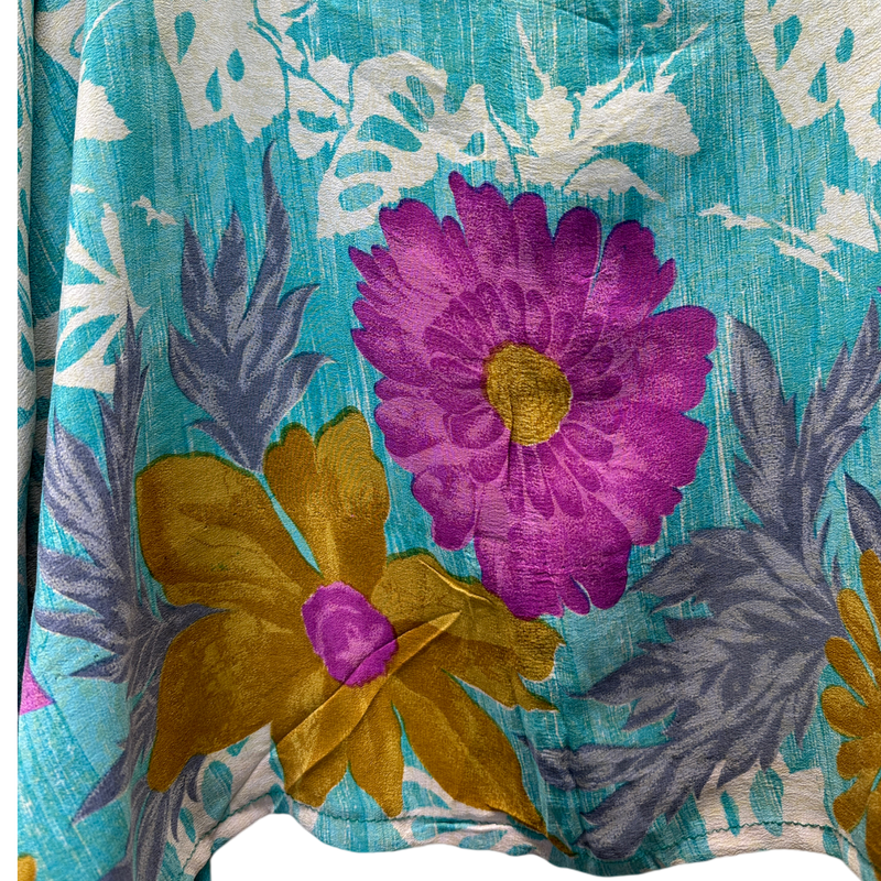 Blythe Avatar Pure Silk Kimono-Sleeved Top