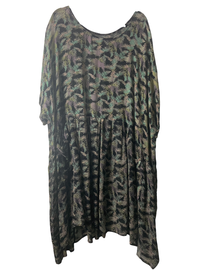 PRG216 Avatar Sheer Pure Silk Boxy Babydoll Dress