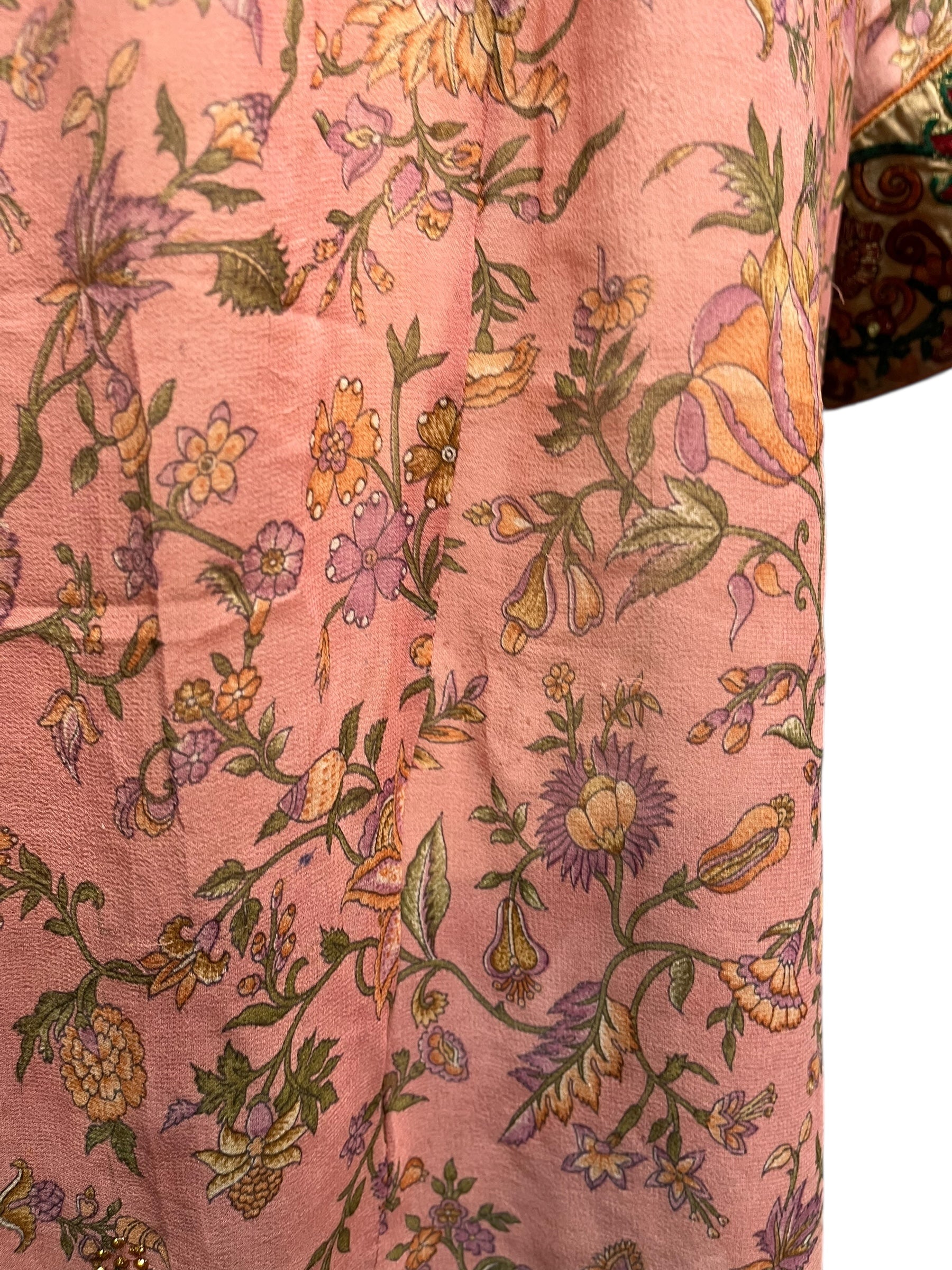 PRG7965 Sheer Wabi Sabi Pure Silk Self Pocket Tunic Dress