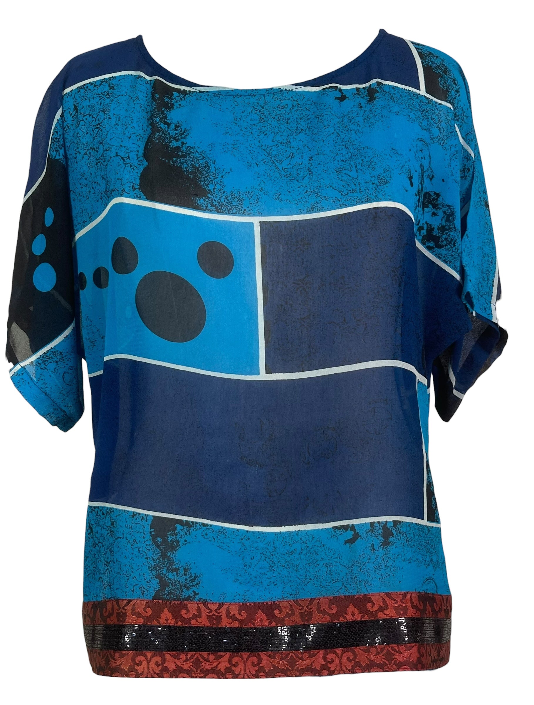 PREVIEW PRG8531 Sheer Wabi Sabi Pure Silk Side Slit Top by FEBRUARY2026 – Handmade ethical Side Slit Top from sariKNOTsari using upcycled silk. Designed in Canada for travel and slow fashion, loved from Toronto to LA to Sydney.