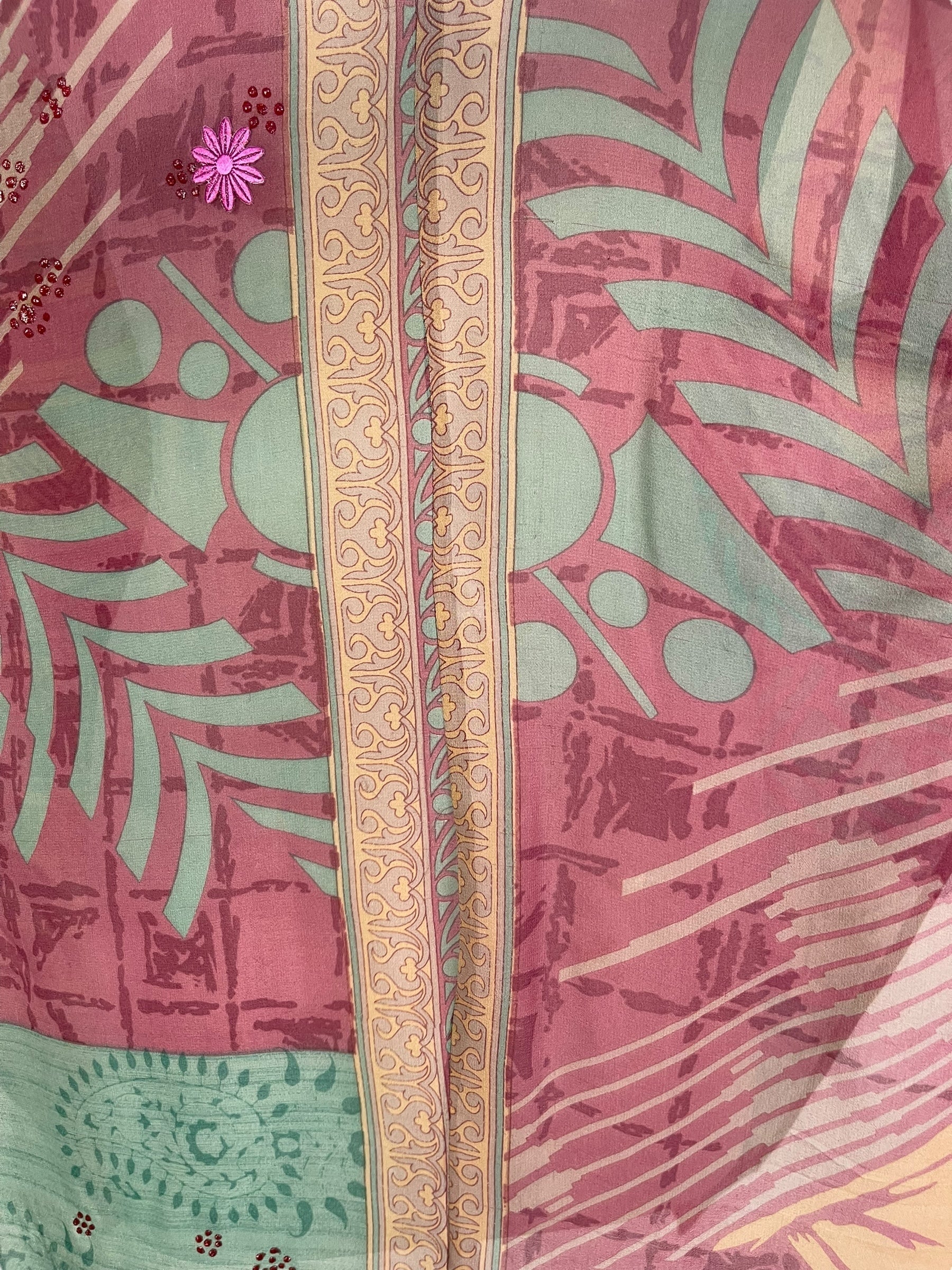 PRG7056 Sheer Wabi Sabi Pure Silk Waterfall Top