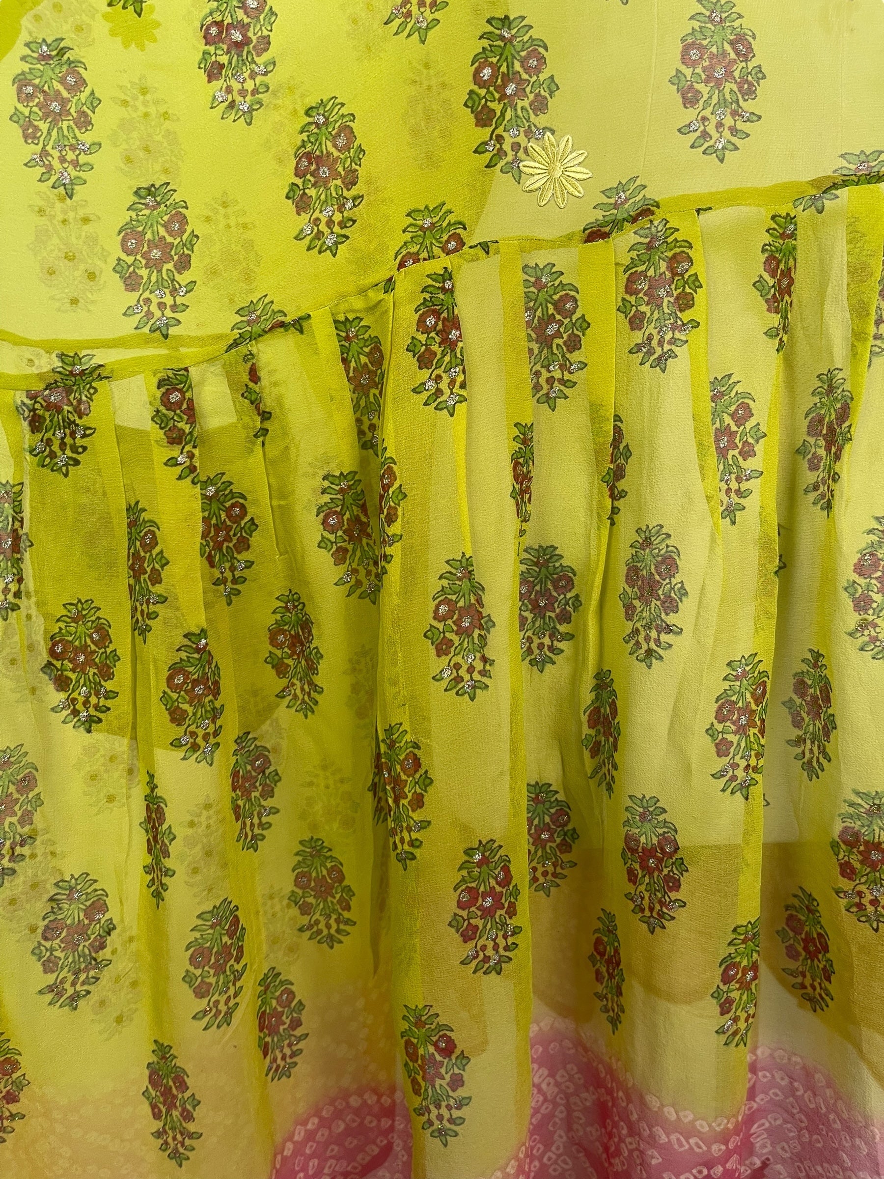 PCH7442 Sheer Chiffon Avatar Pure Silk Boxy Babydoll Dress