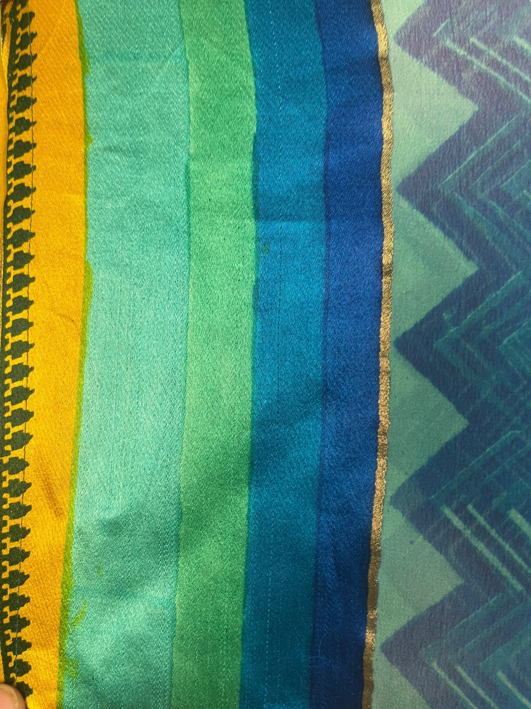 PRG7879 Sheer Avatar Pure Silk Long Tunic with Side Ties