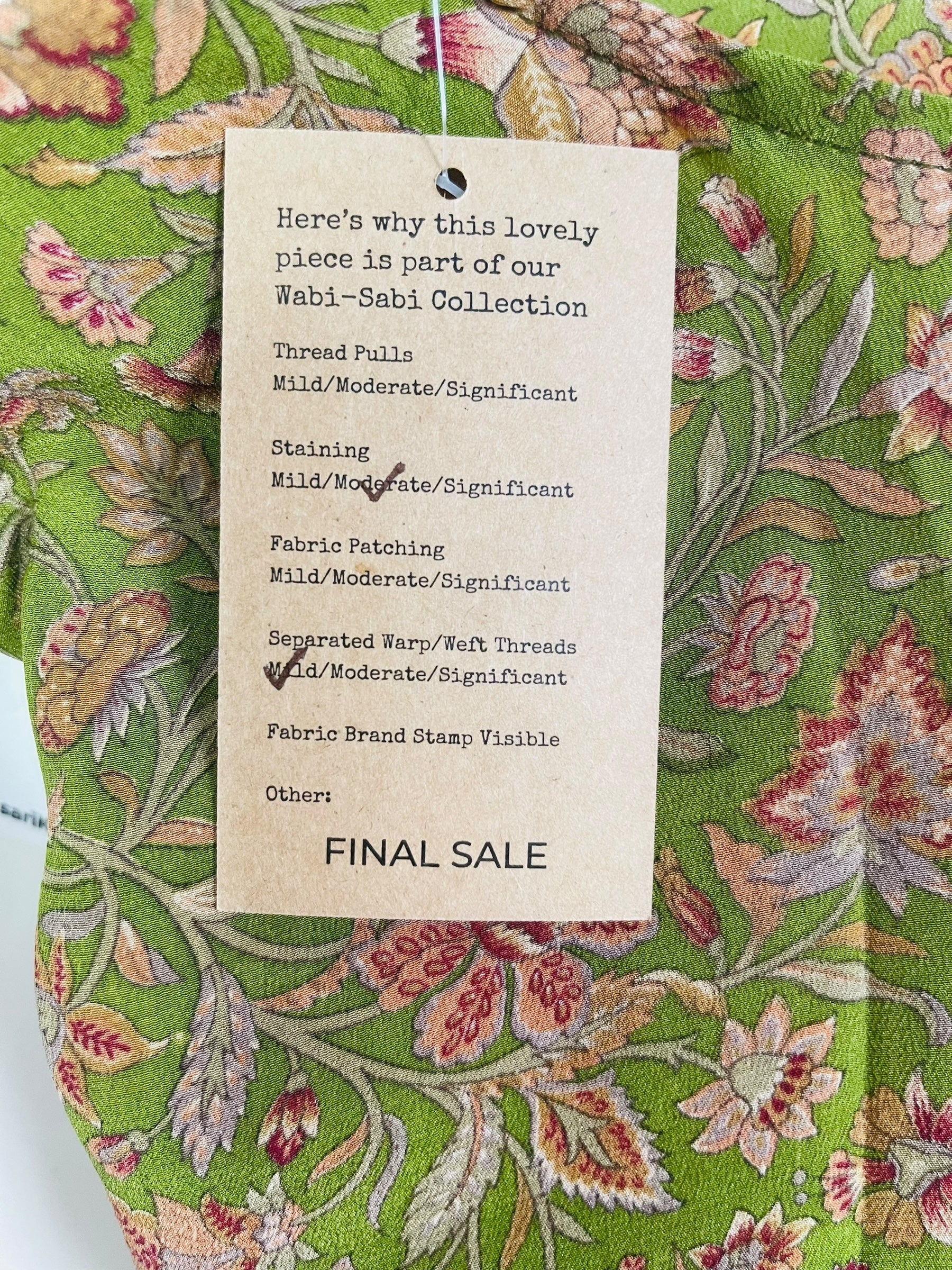 PRC7506 Wabi Sabi Pure Silk Hi Lo Top