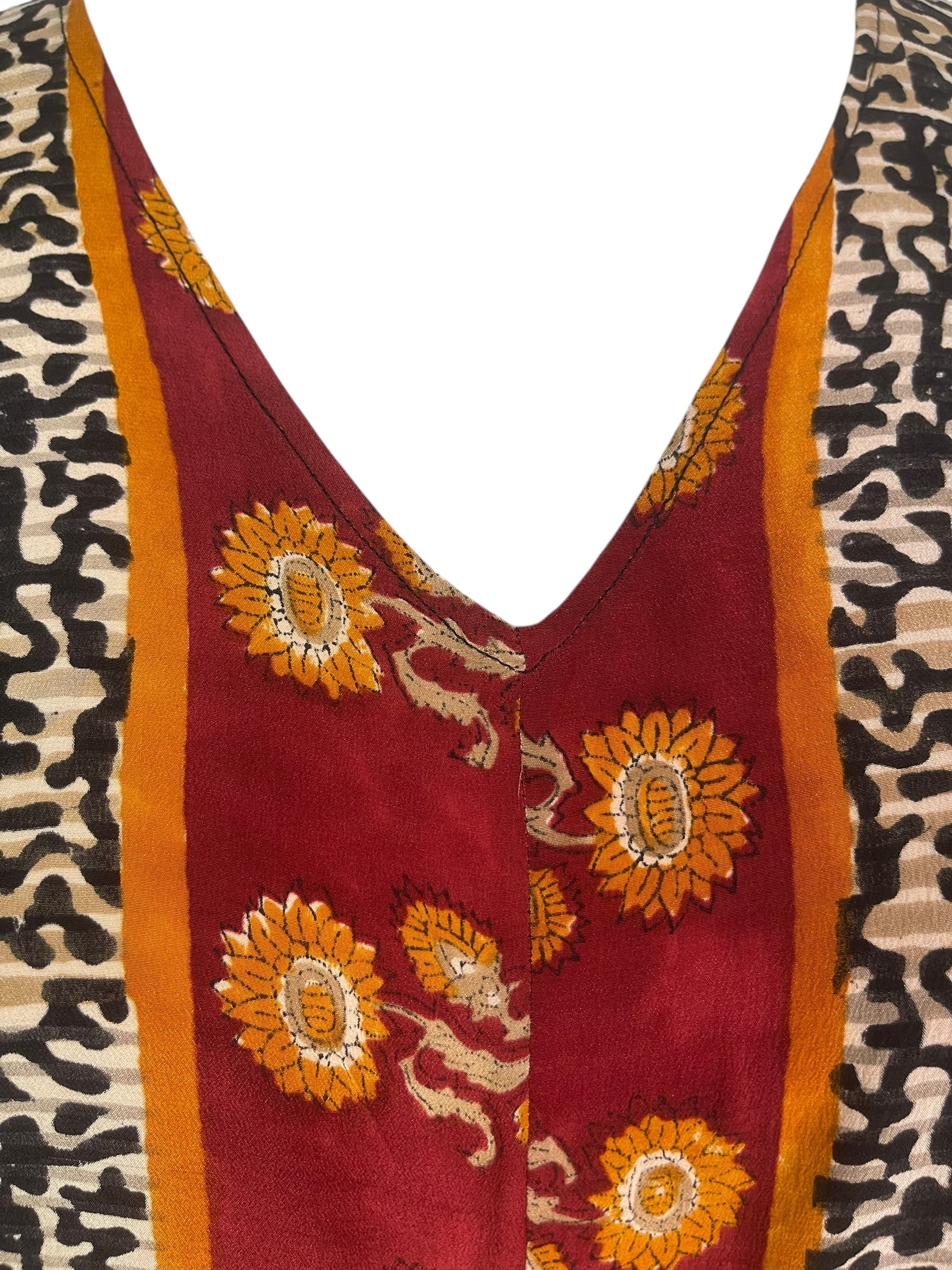 PREVIEW PRC8609  Avatar Pure Silk Waterfall Top by FEBRUARY2026 – Handmade ethical Waterfall Top from sariKNOTsari using upcycled silk. Designed in Canada for travel and slow fashion, loved from Toronto to LA to Sydney.