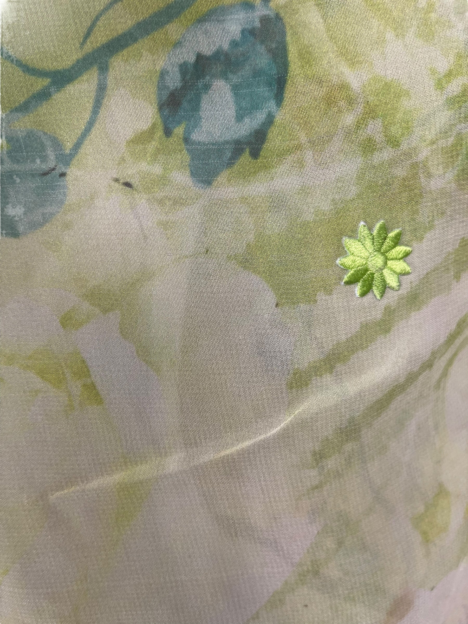 PRG7486 Sheer Wabi Sabi Pure Silk Boxy Top