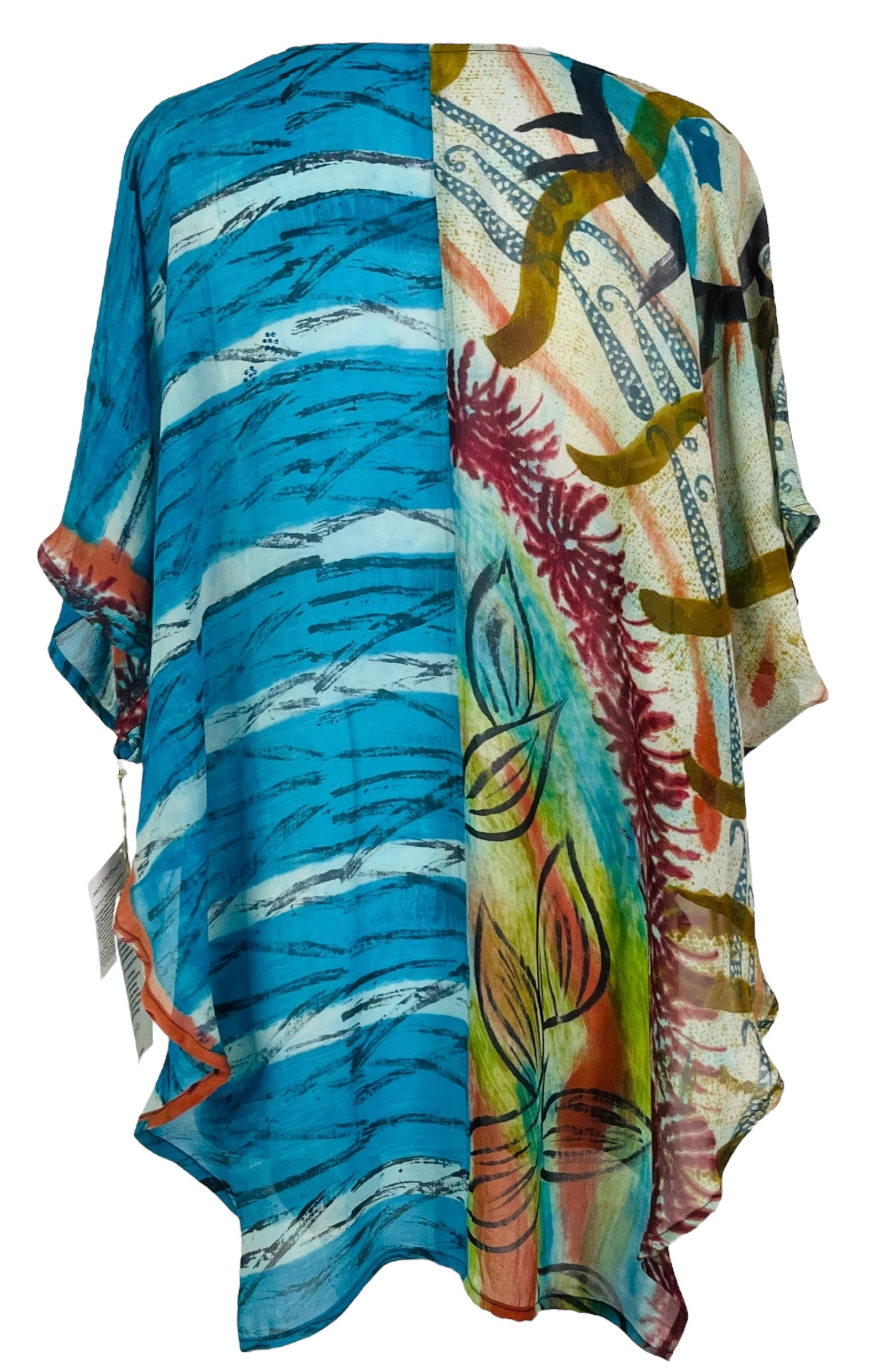 PRG7570 Sheer Avatar Pure Silk Waterfall Top