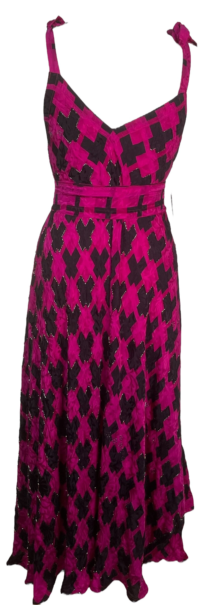 PRC7680 Wabi Sabi Pure Silk Maxi Dress with Belt