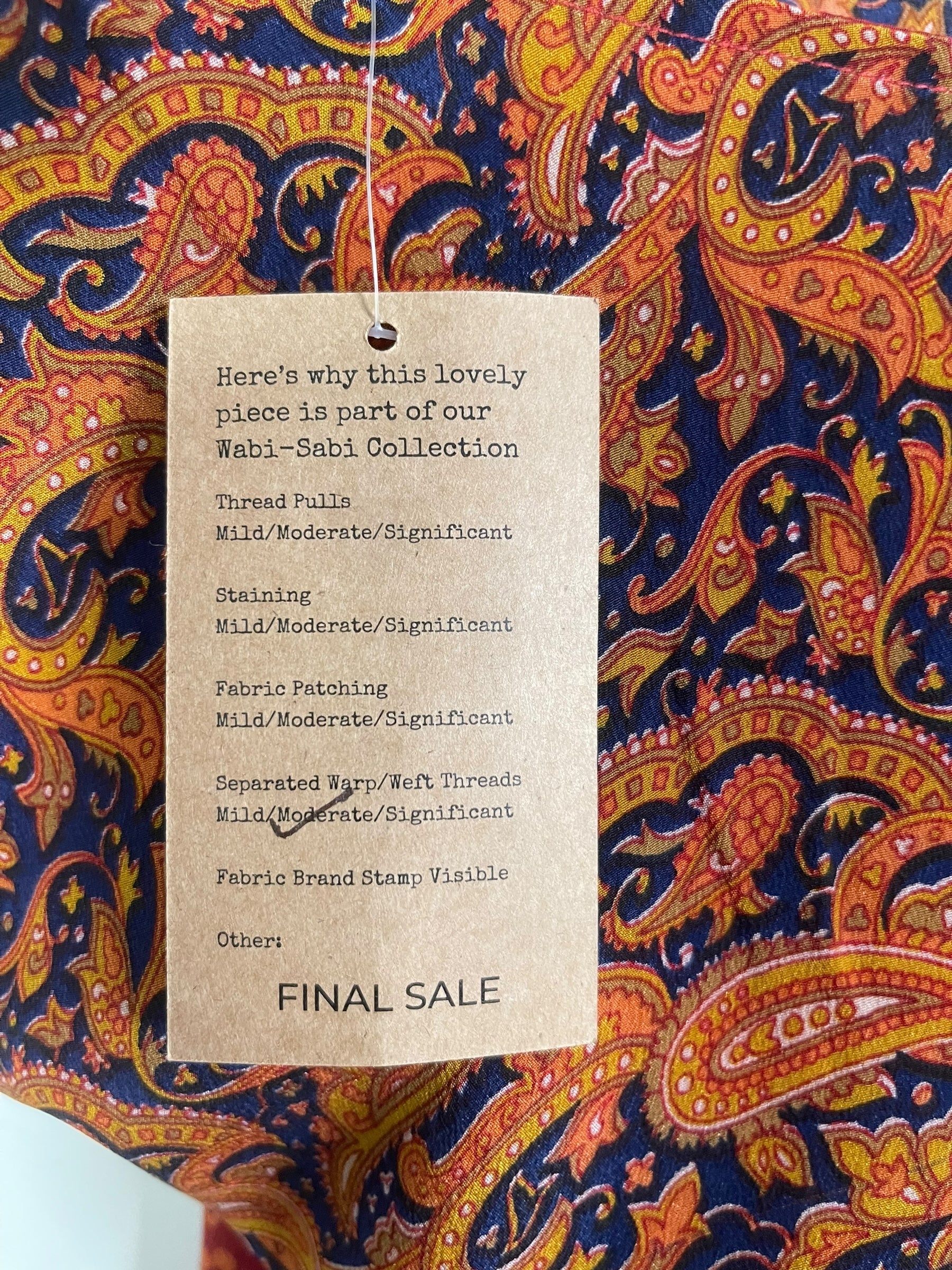 PRC7695 Wabi Sabi Pure Silk Hi Lo Top